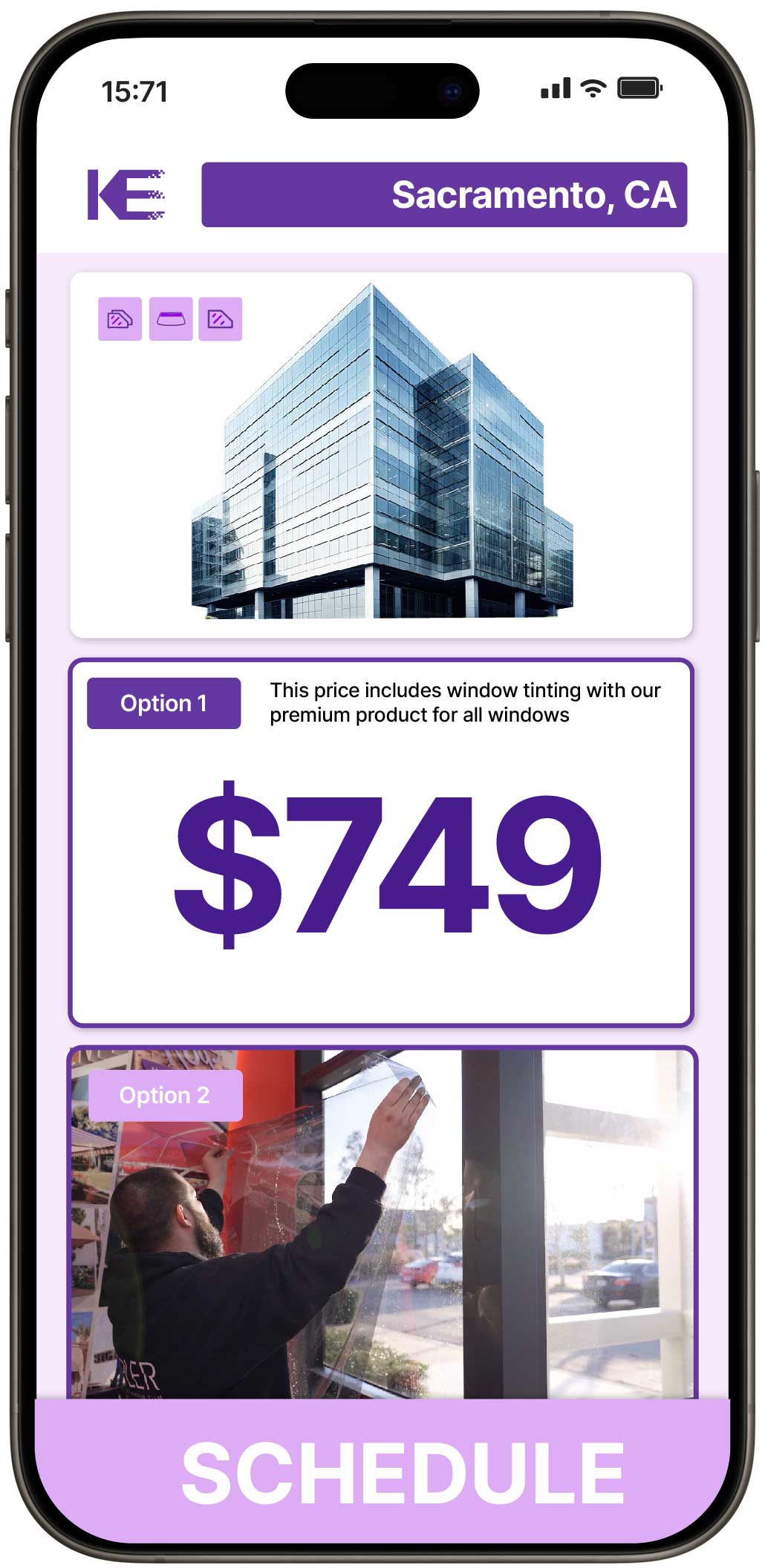 View Competitive Safety and Security Window Film Prices in Sacramento, California