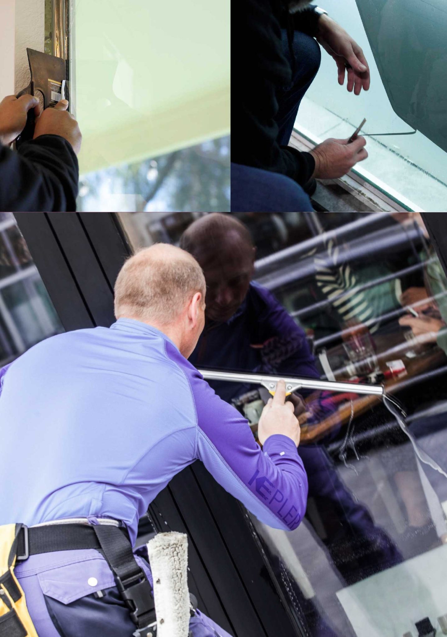 Kepler Expert Applying Anti-Graffiti Window Film to a North Salt Lake Shop Front
