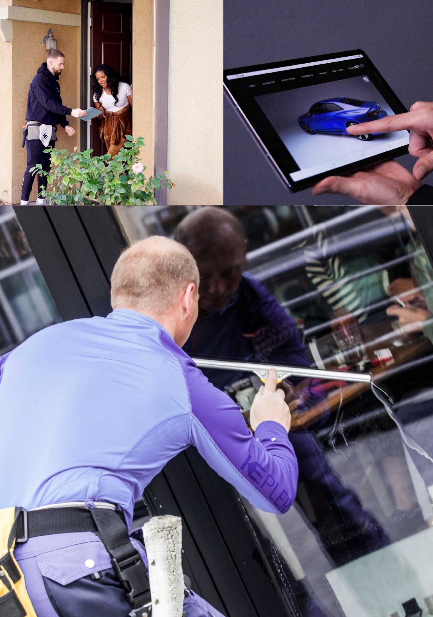 Kepler Skilled Applying Anti-Graffiti Window Film to a Apache Junction Shop Front