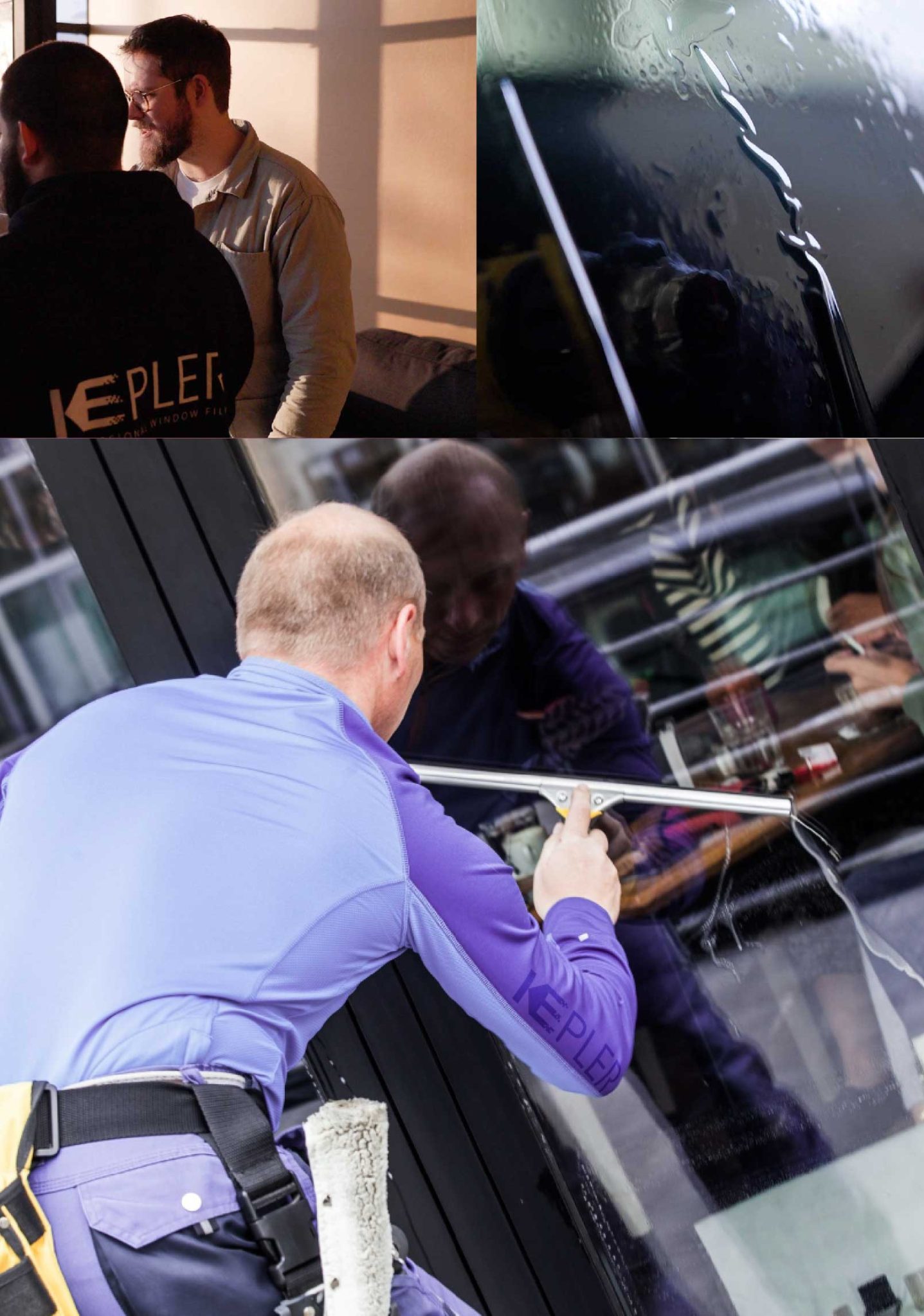 Kepler Professional Applying Anti-Graffiti Window Film to a Maricopa Shop Front