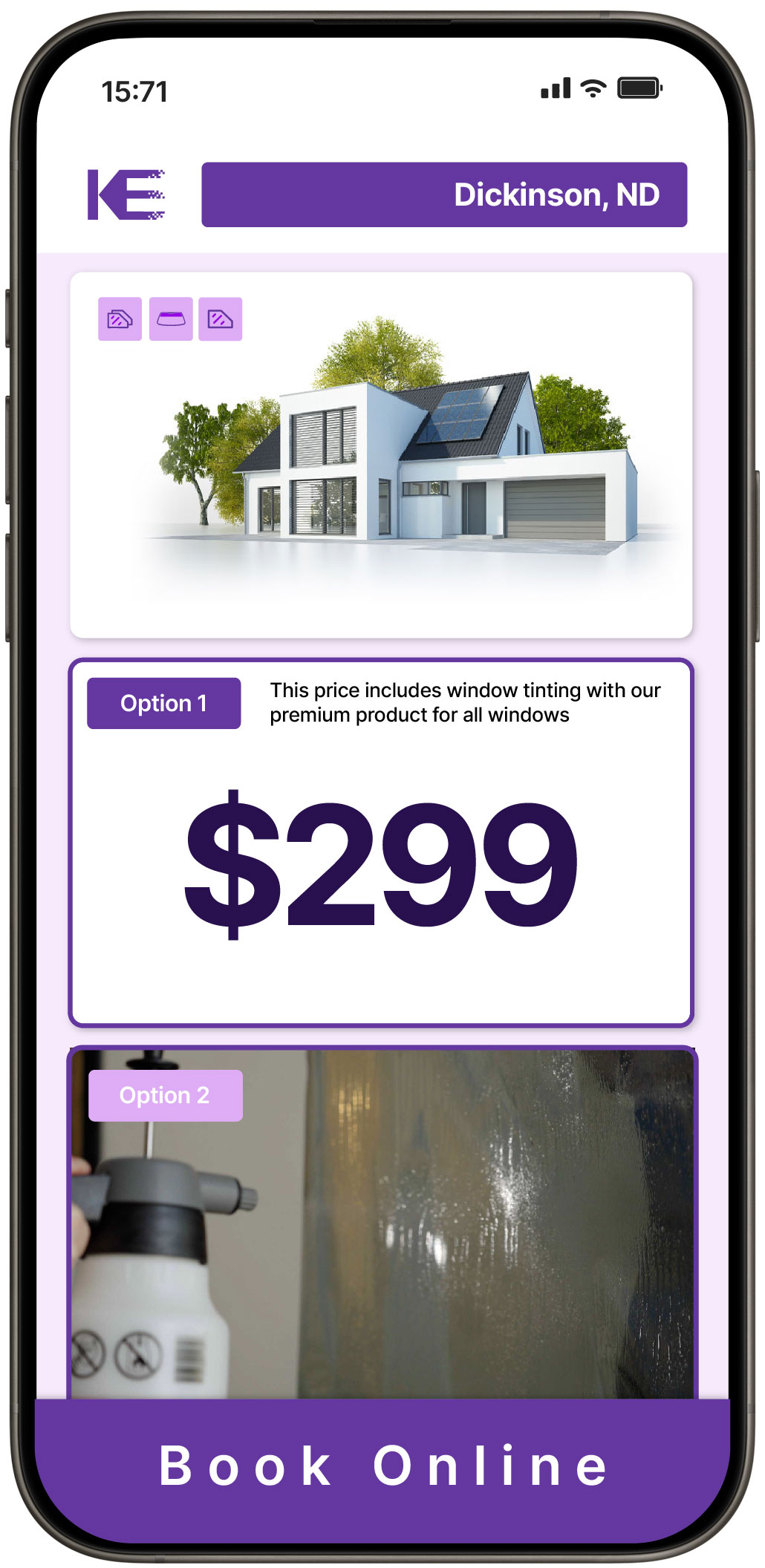 View Competitive Home Window Tinting Rates in Dickinson, North Dakota