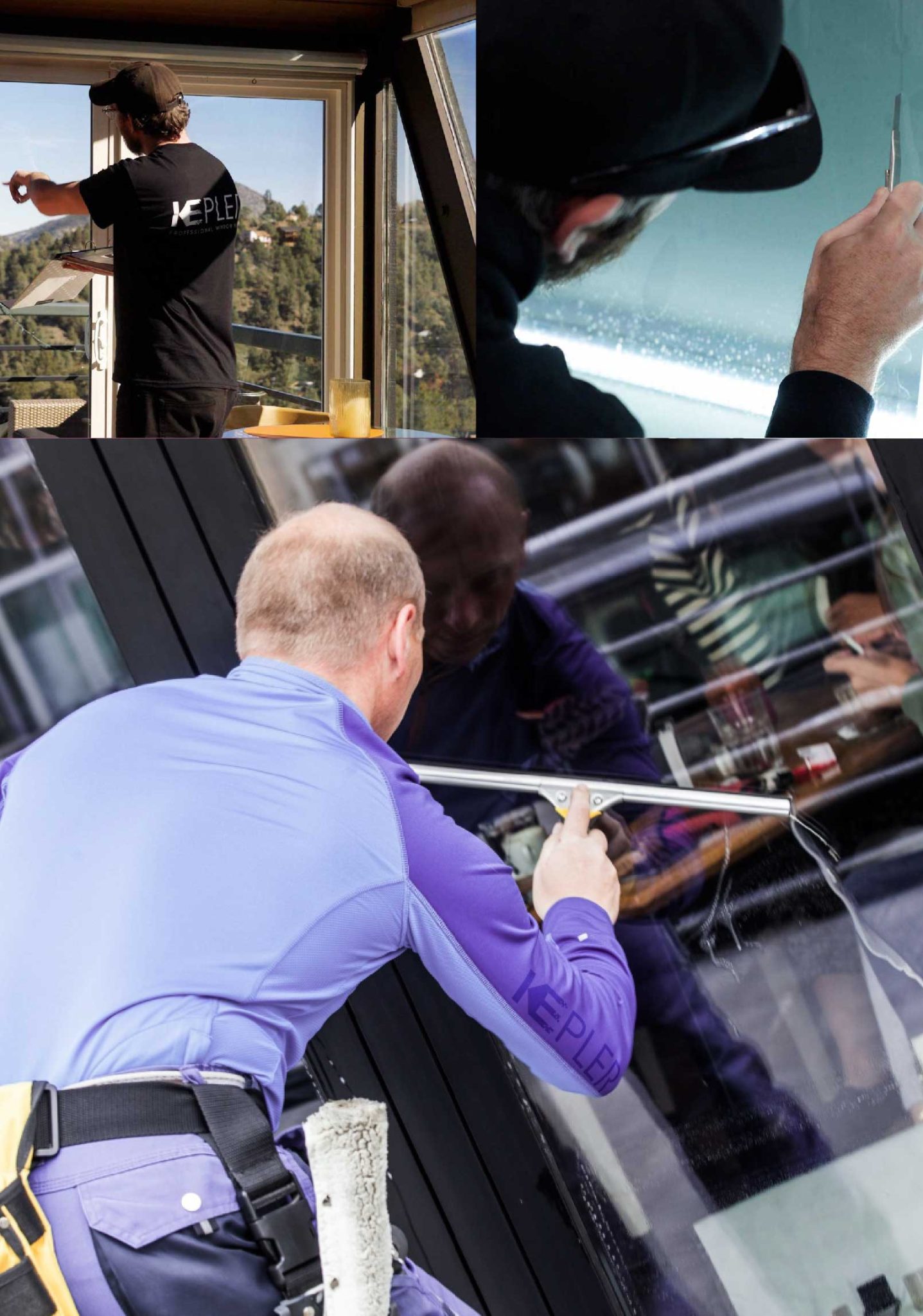 Kepler Professional Applying Anti-Graffiti Window Film to a Buckeye Shop Front