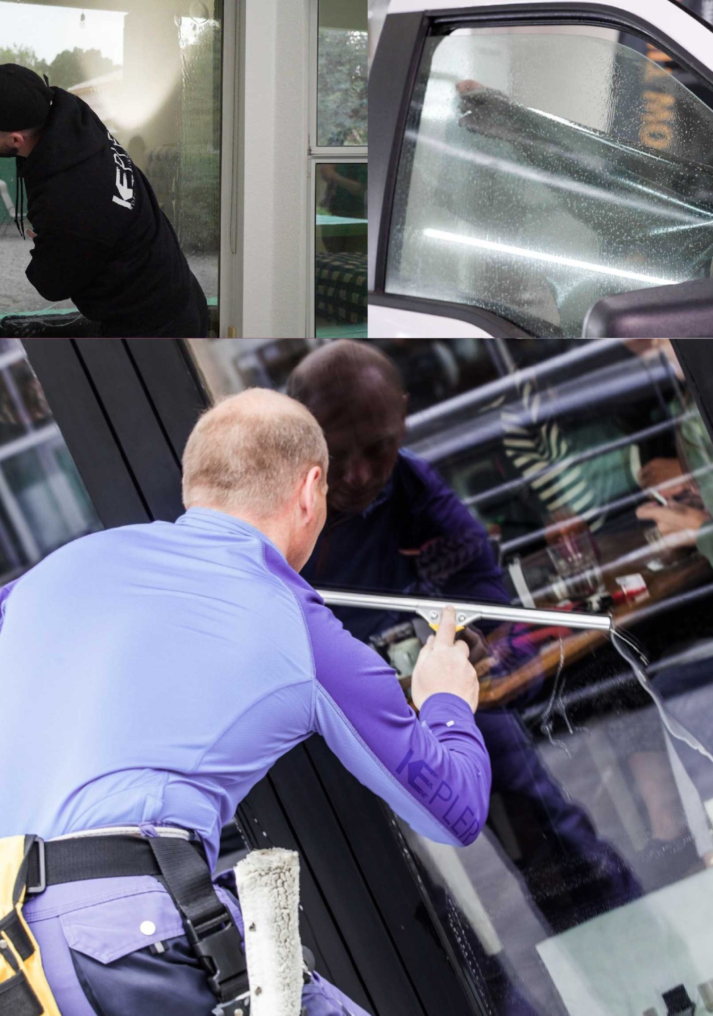 Kepler Expert Applying Anti-Graffiti Window Film to a Yuma Shop Front