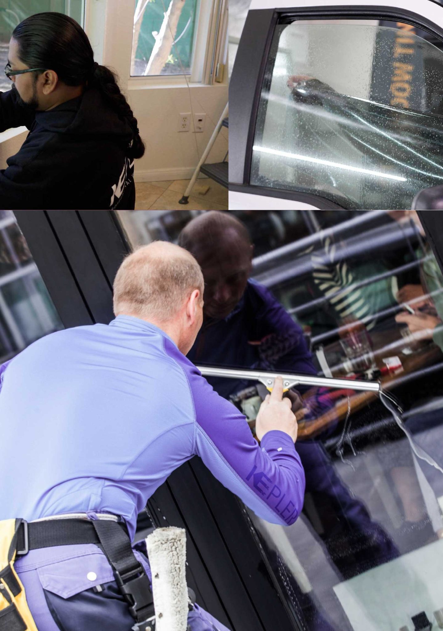 Kepler Expert Applying Anti-Graffiti Window Film to a Surprise Shop Front