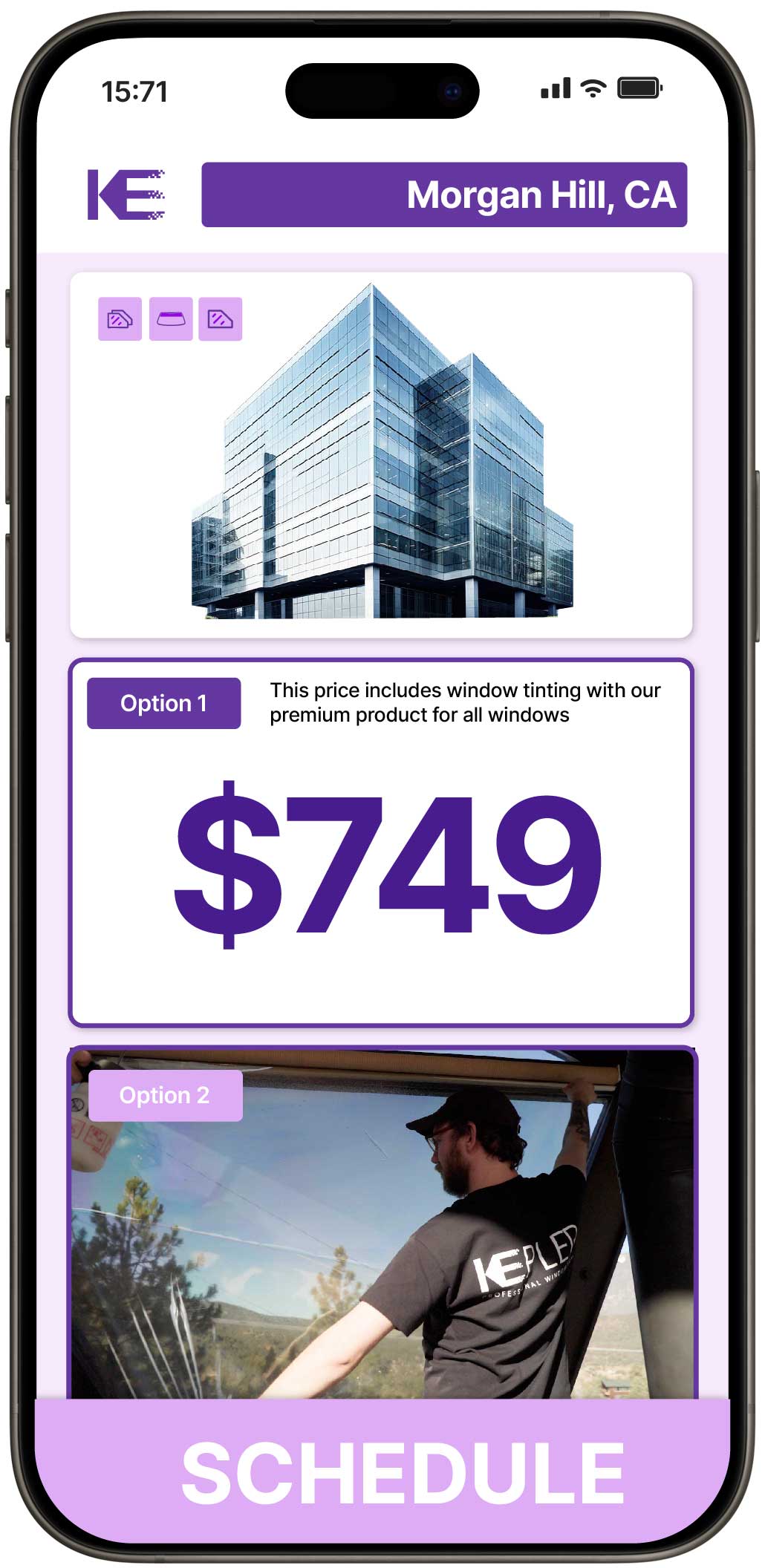 View Competitive Safety and Security Window Film Costs in Morgan Hill, California