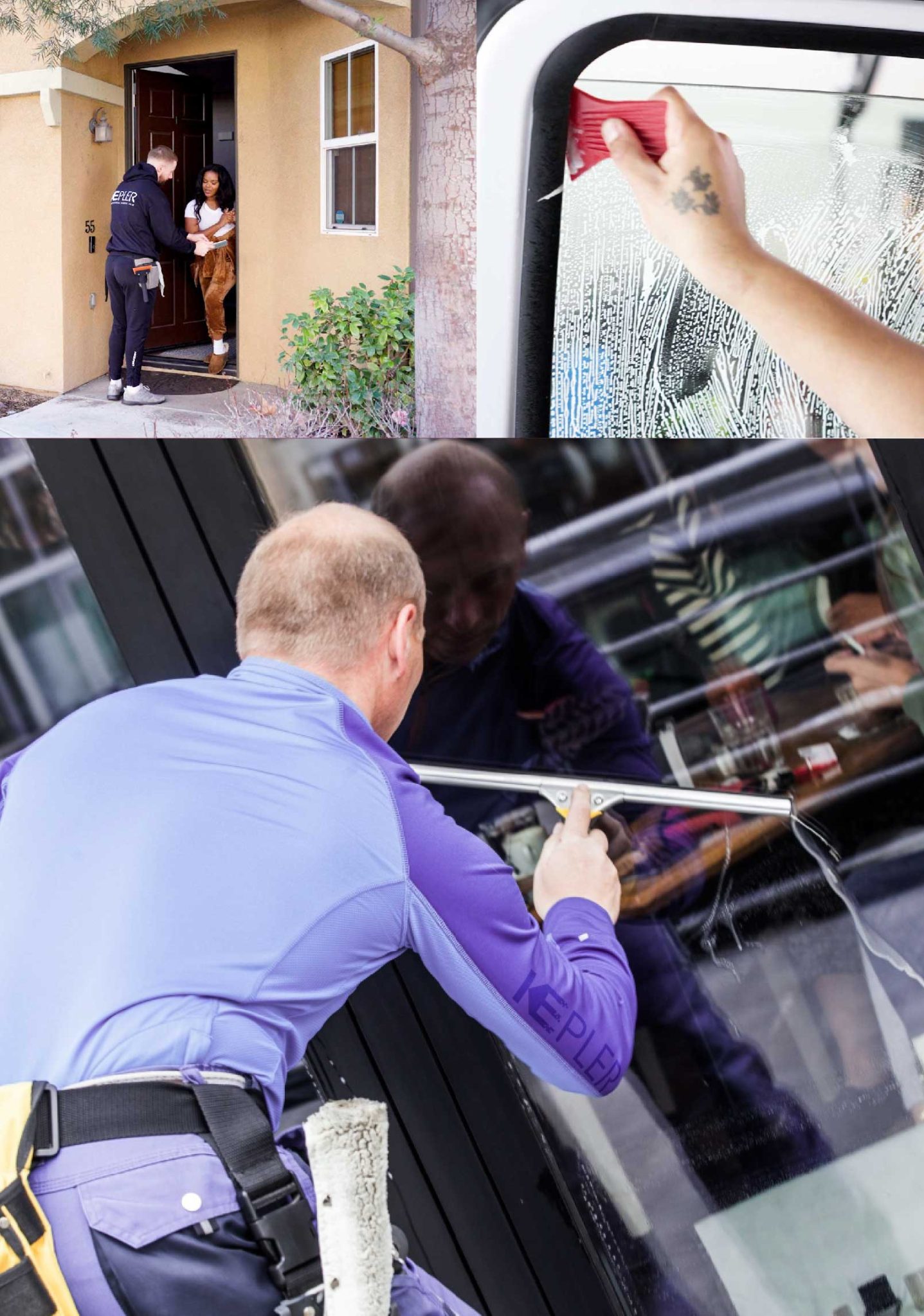 Kepler Expert Applying Anti-Graffiti Window Film to a Sahuarita Shop Front