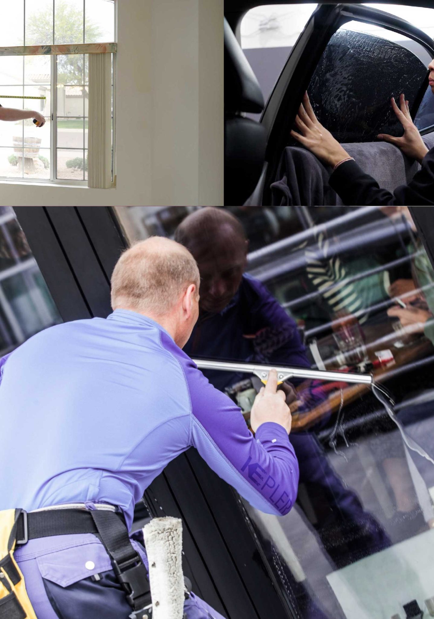 Kepler Expert Applying Anti-Graffiti Window Film to a Prescott Valley Shop Front