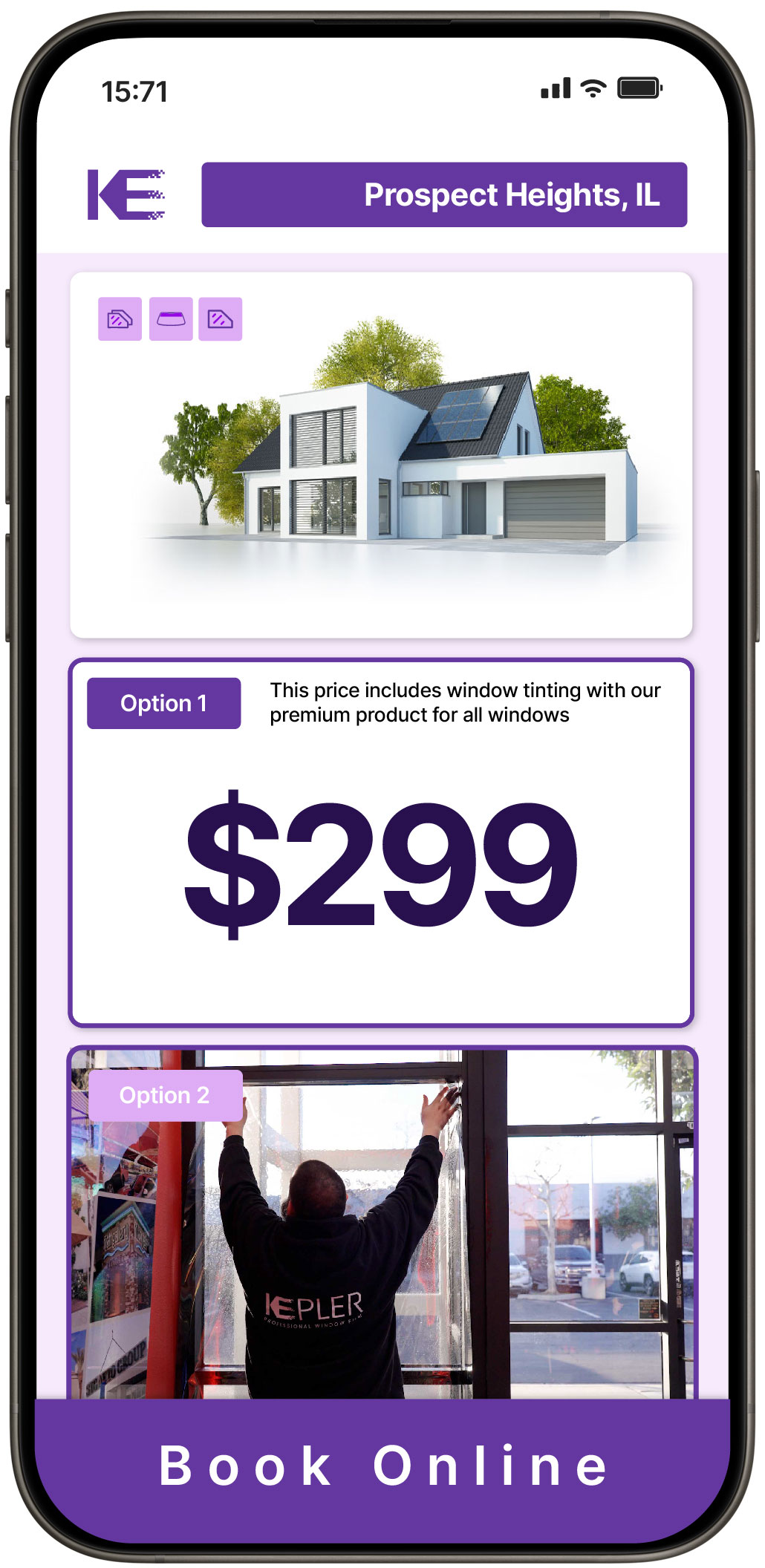 View Competitive Home Window Tinting Costs in Prospect Heights, Illinois