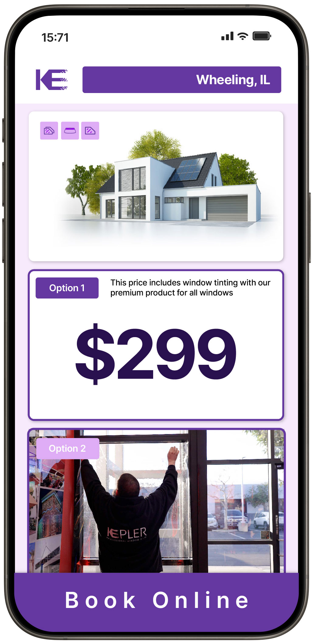 View Competitive Home Window Tinting Costs in Wheeling, Illinois