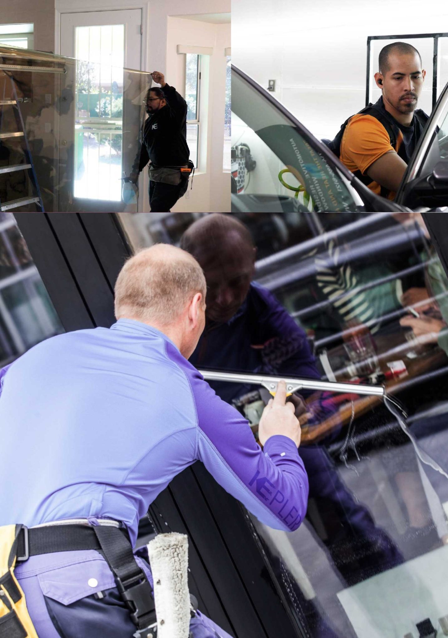 Kepler Professional Applying Anti-Graffiti Window Film to a Boulder City Shop Front