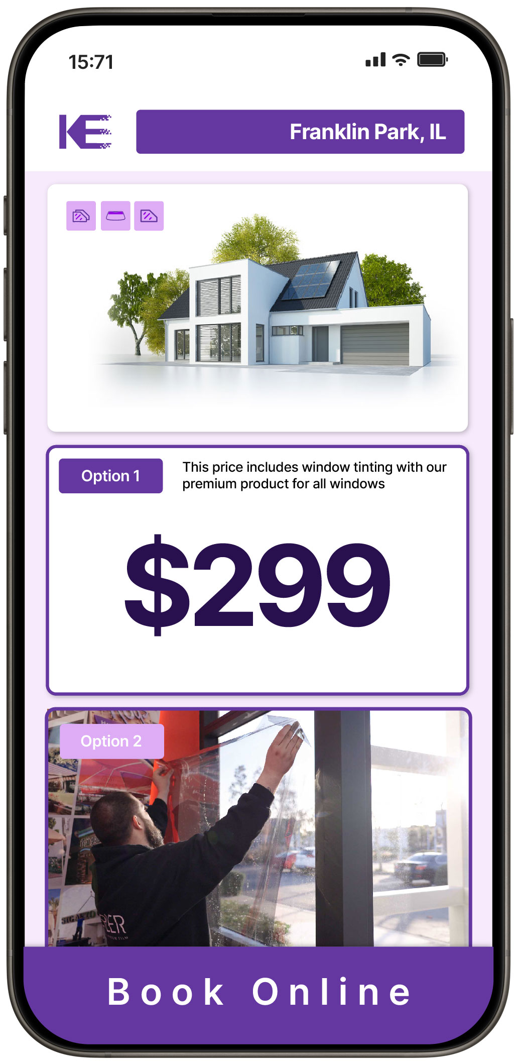 View Competitive Home Window Tinting Rates in Franklin Park, Illinois