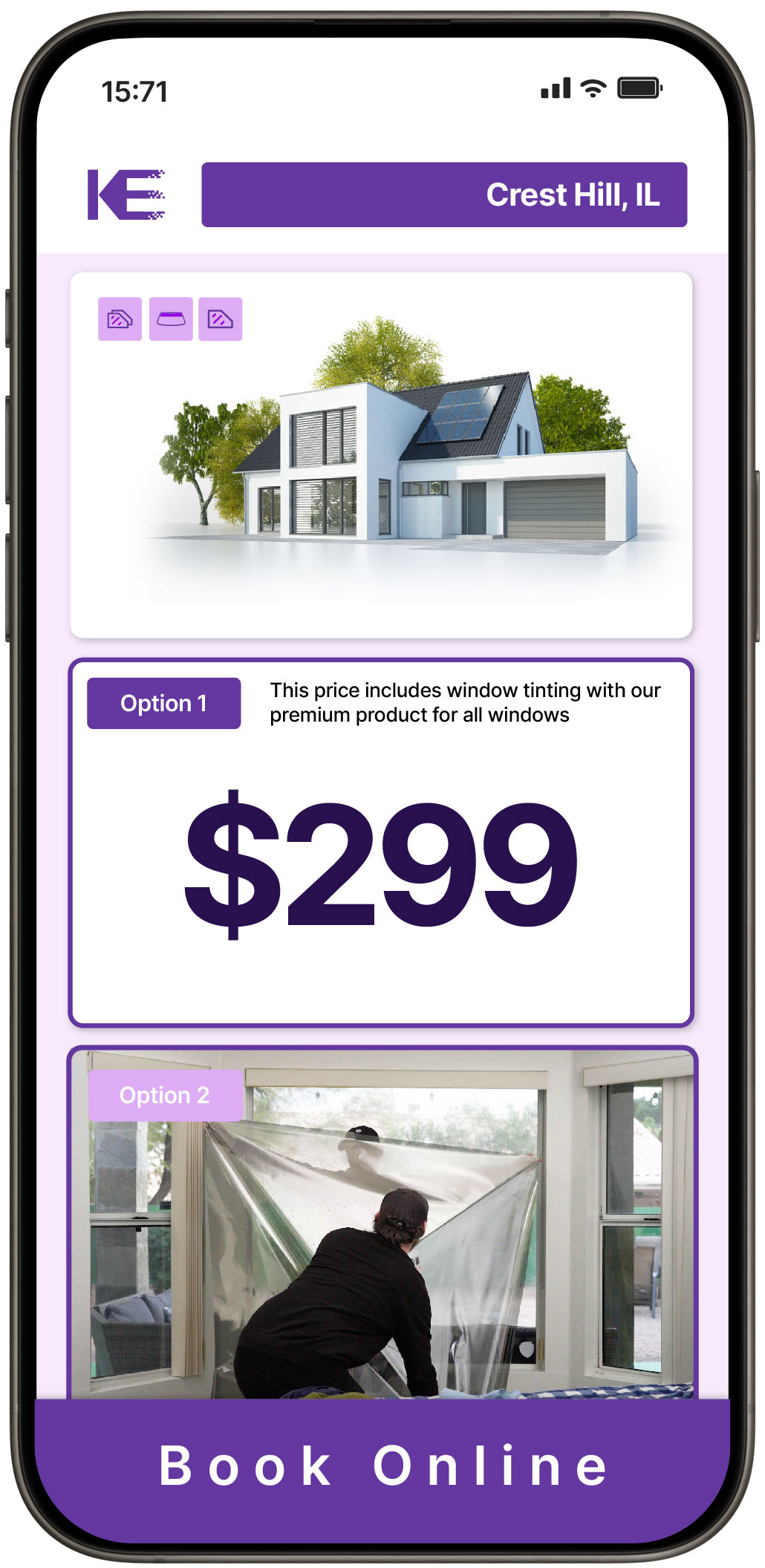 View Competitive Home Window Tinting Costs in Crest Hill, Illinois