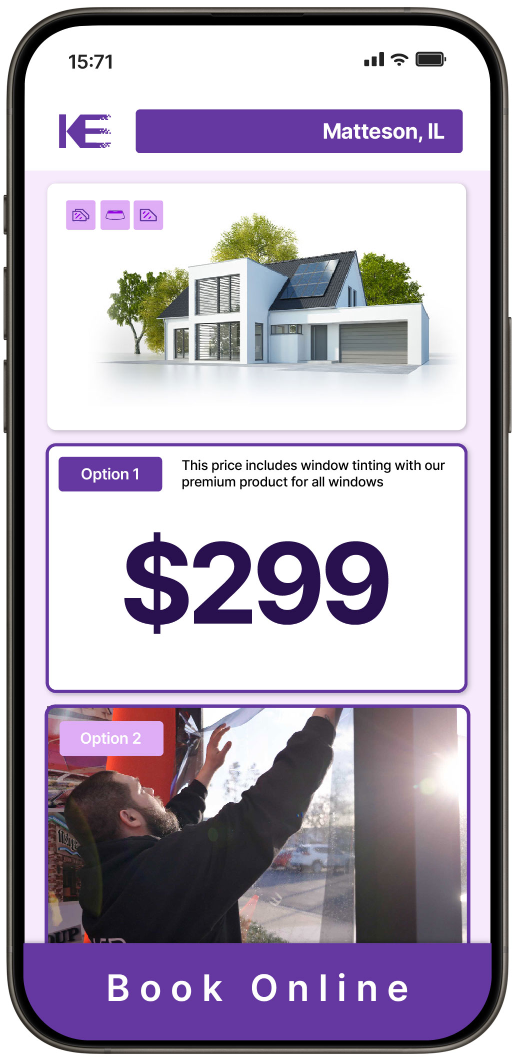 View Competitive Home Window Tinting Costs in Matteson, Illinois