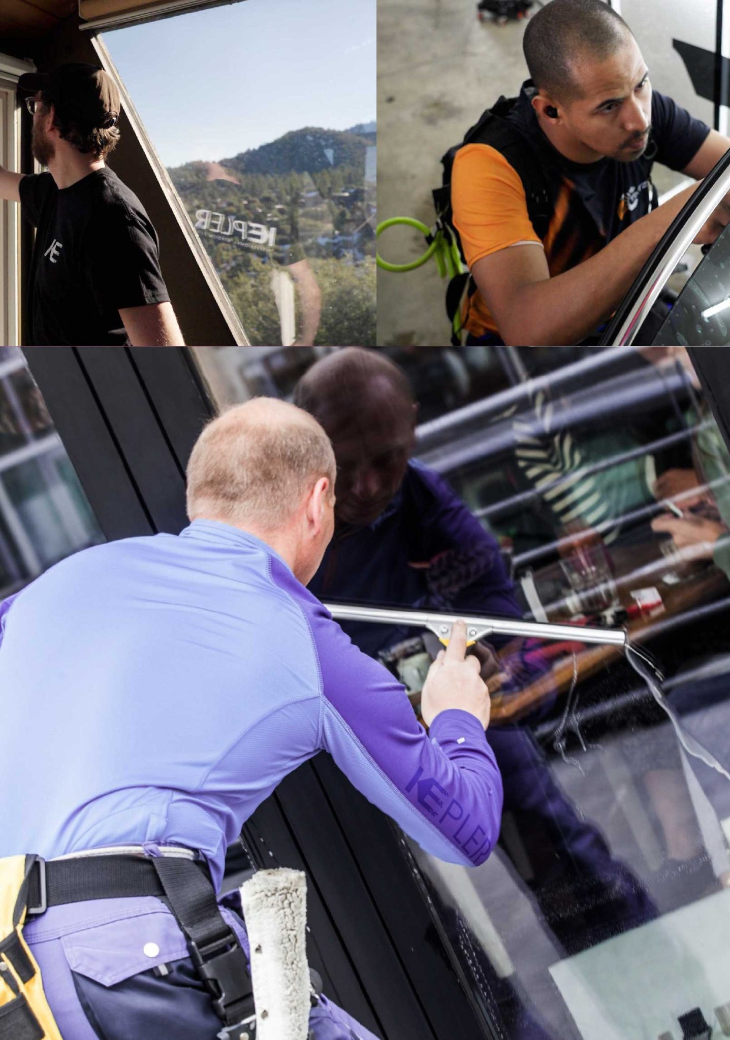 La Mirada, California Anti-Graffiti Film Kepler Skilled Applying Anti-Graffiti Window Film to a La Mirada Shop Front