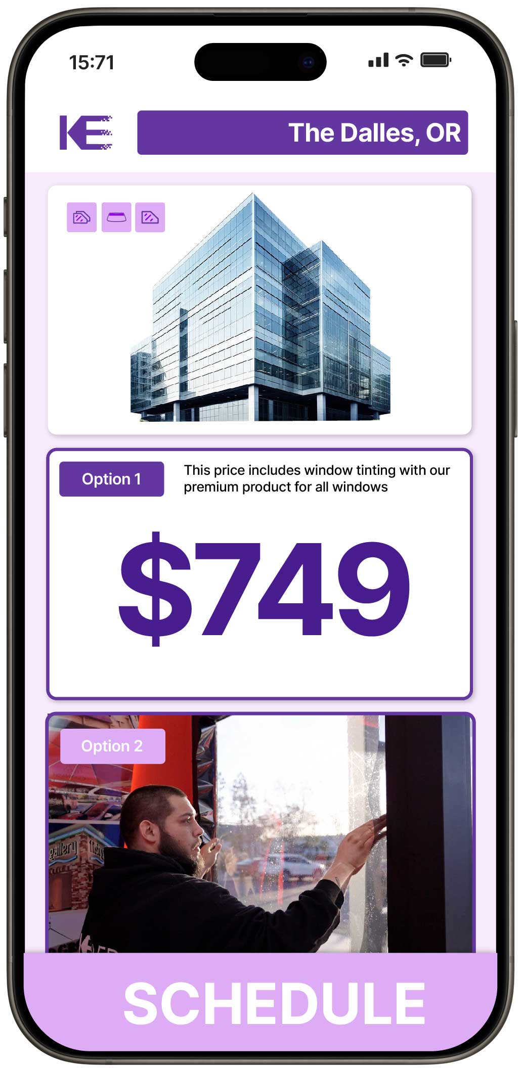 View Competitive Safety and Security Window Film Prices in The Dalles, Oregon