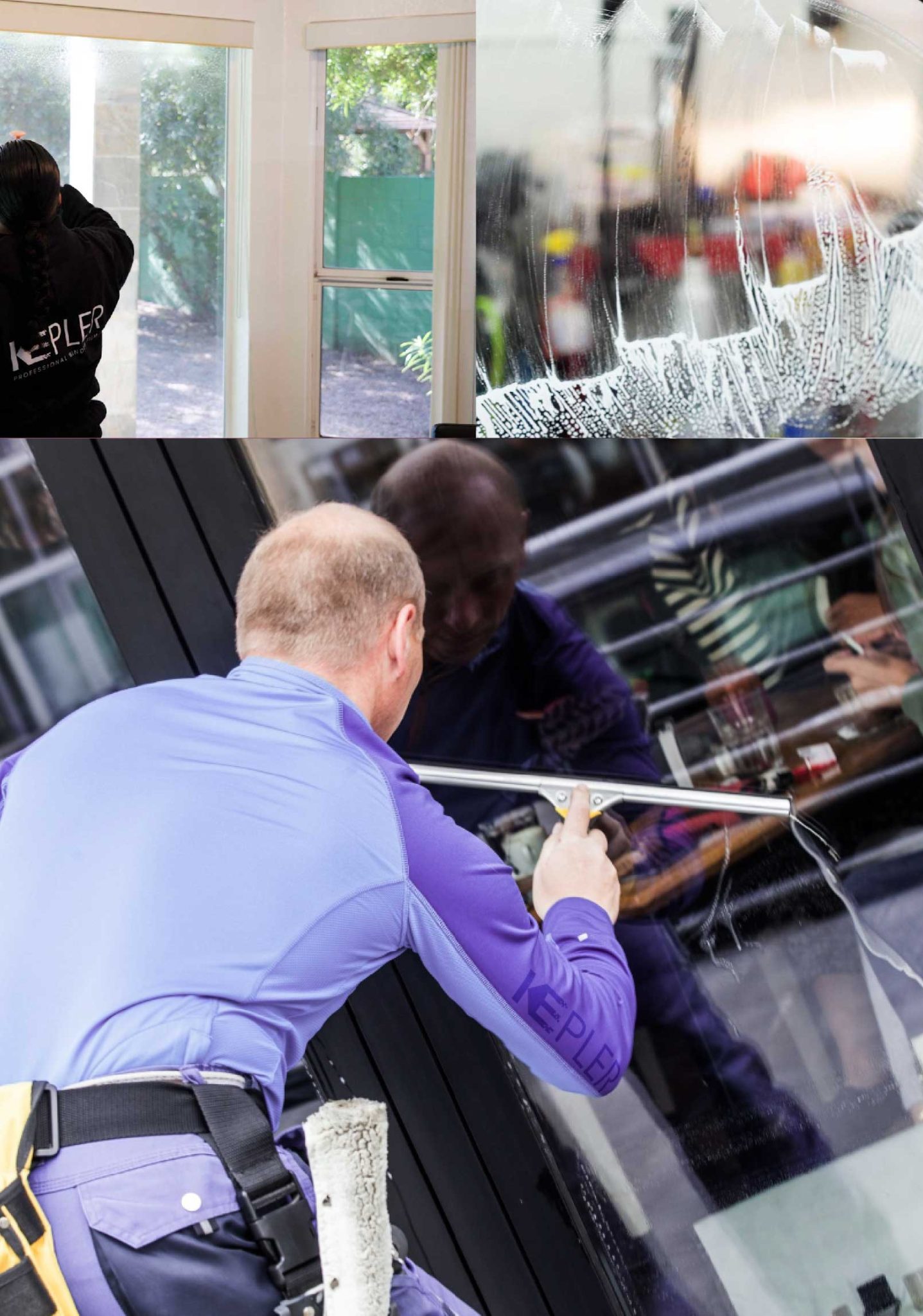 Kepler Expert Applying Anti-Graffiti Window Film to a Santa Fe Springs Shop Front