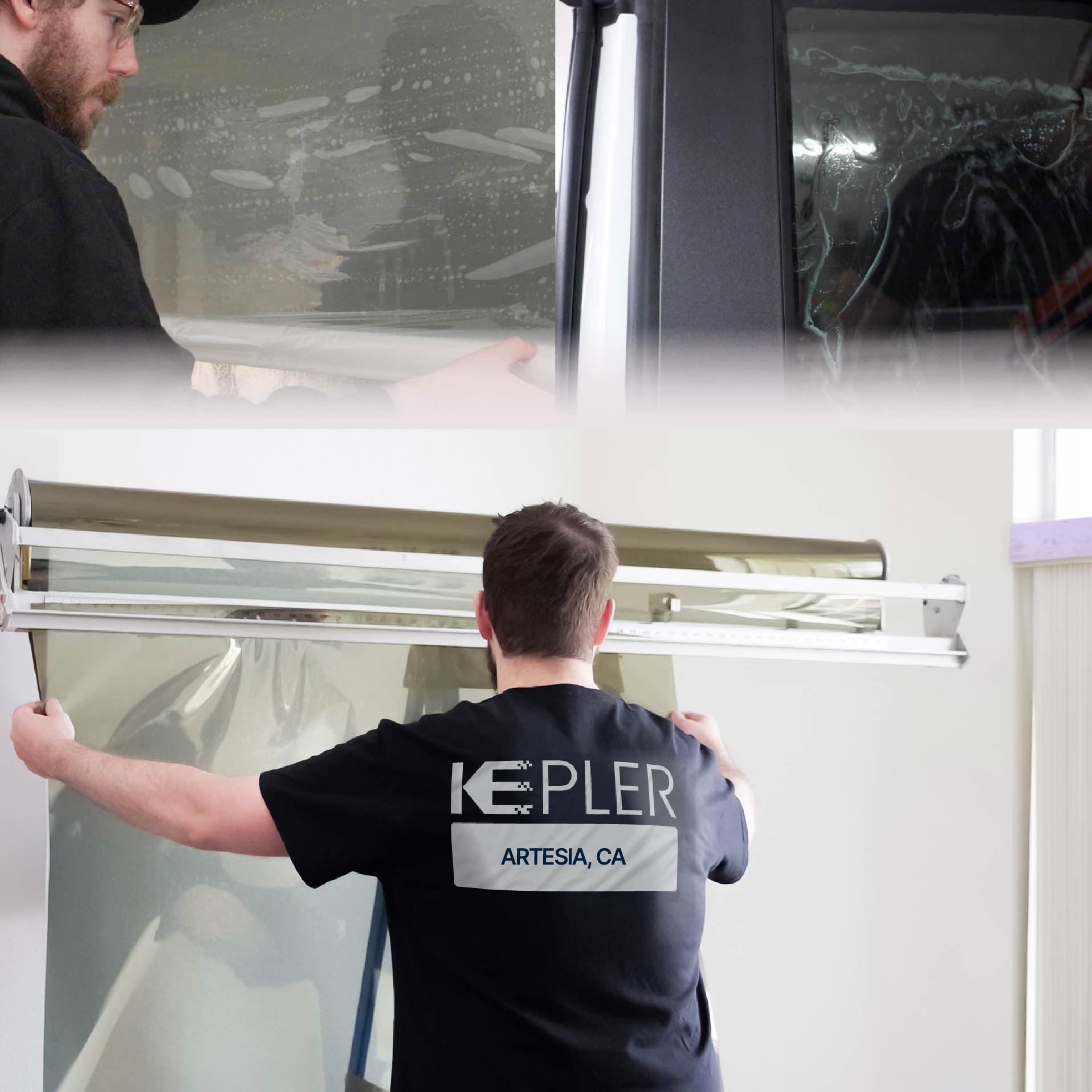 Kepler Specialist Installing Anti-Graffiti Film in Artesia, California