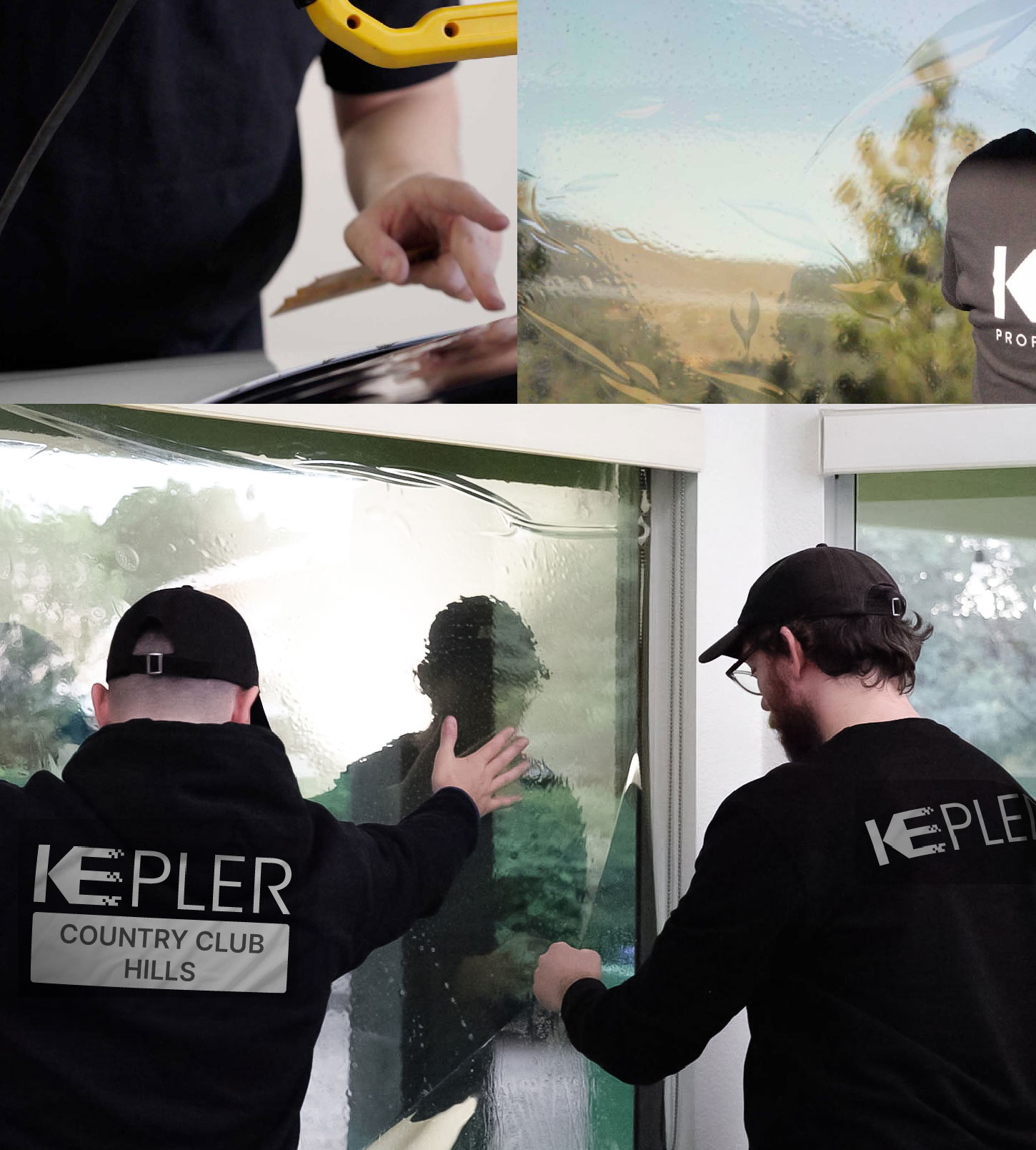 Kepler Technician Installing Advanced Window Tint to Home in Country Club Hills