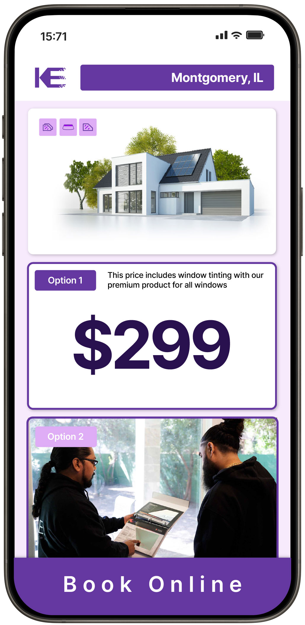 View Competitive Home Window Tinting Costs in Montgomery, Illinois