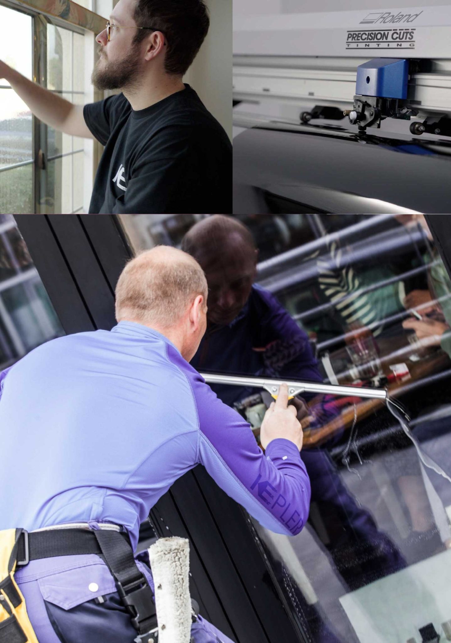 Kepler Expert Applying Anti-Graffiti Window Film to a South Pasadena Shop Front