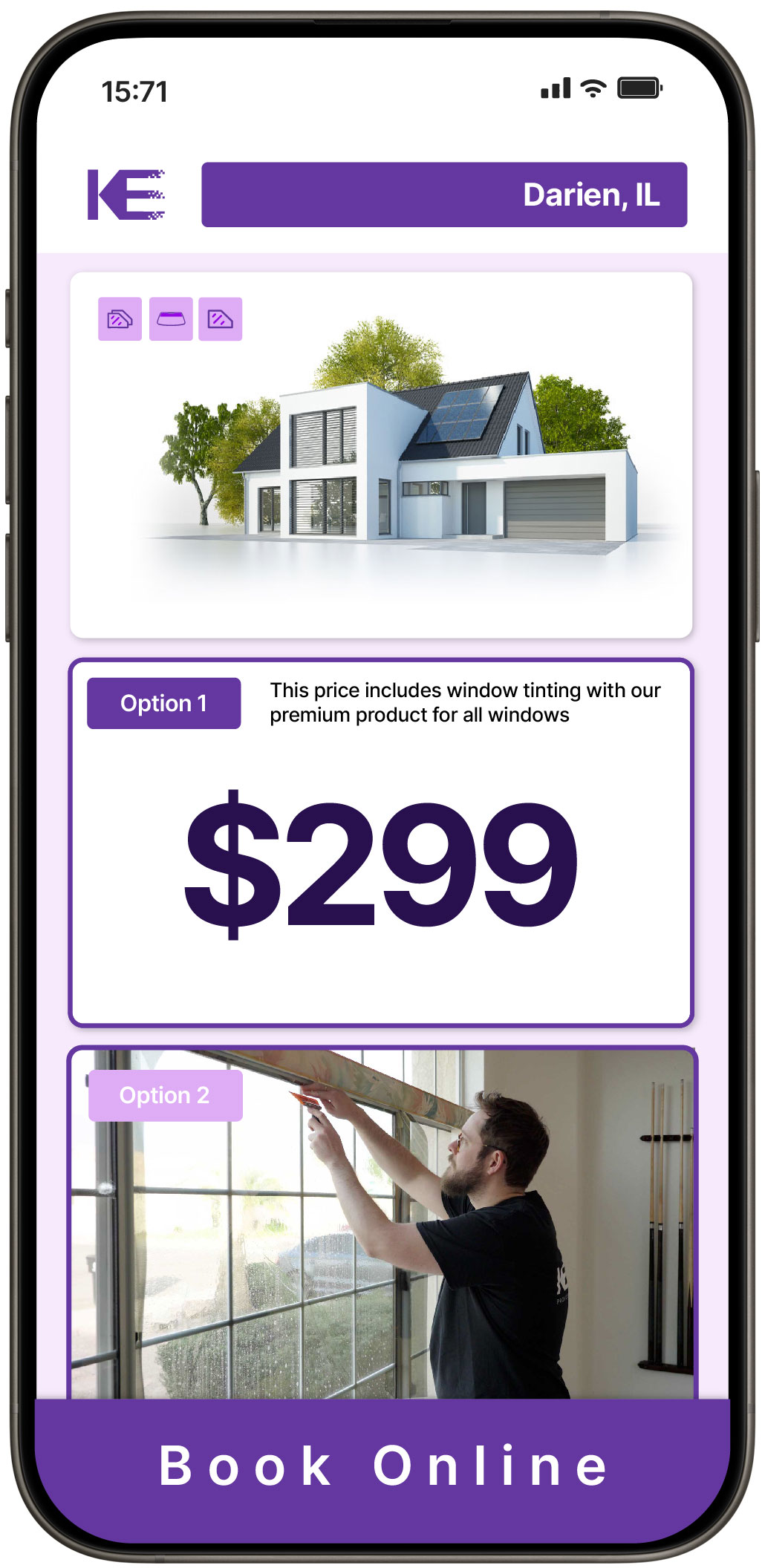 View Competitive Home Window Tinting Costs in Darien, Illinois