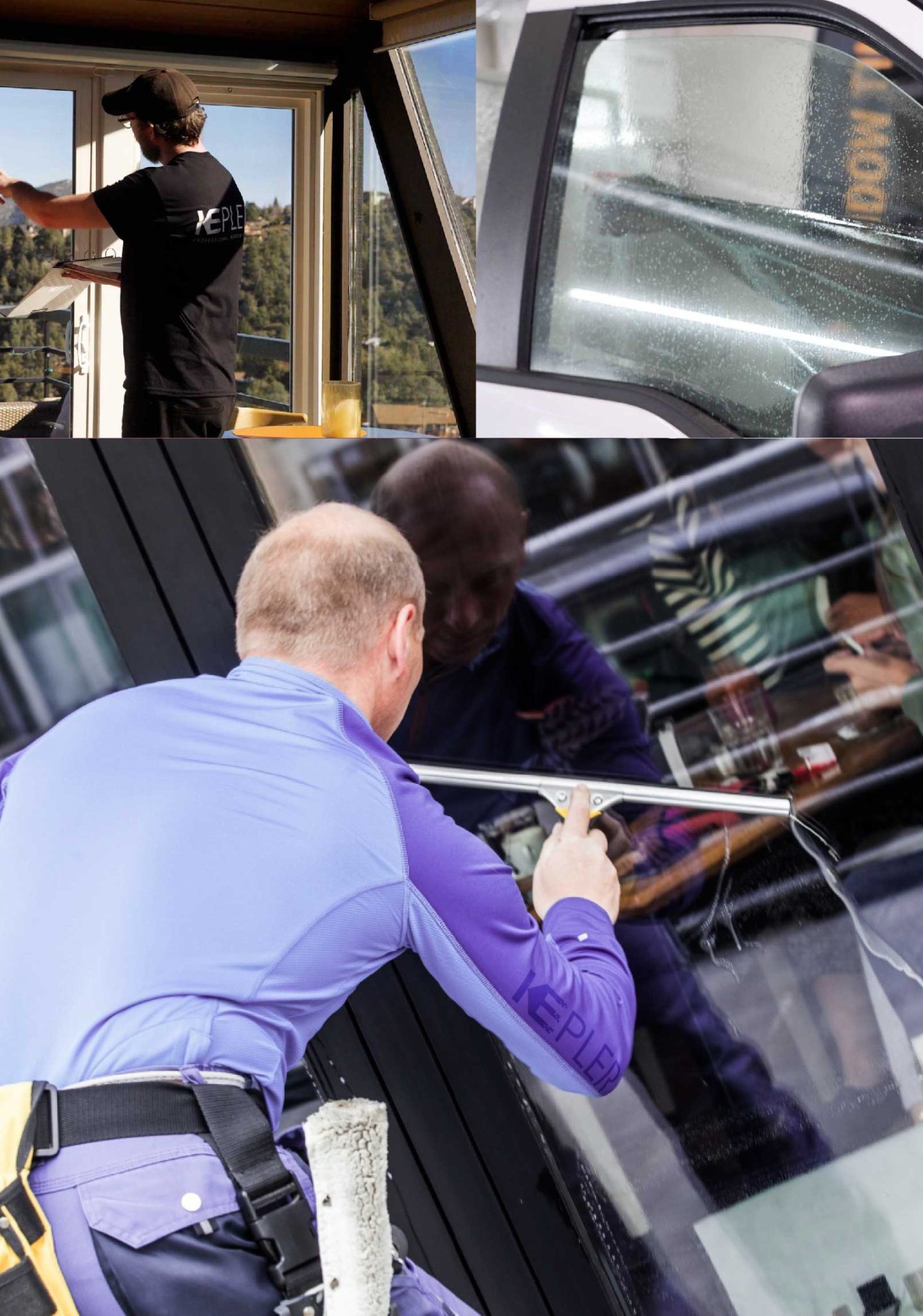 Kepler Professional Applying Anti-Graffiti Window Film to a Pasadena Shop Front