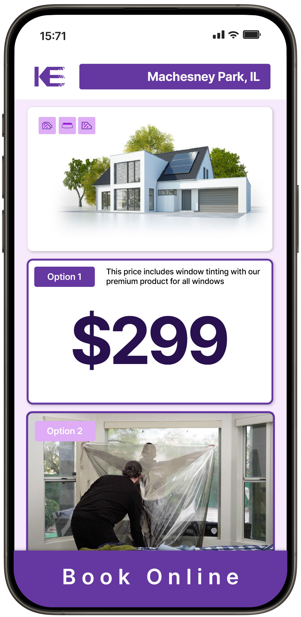 View Competitive Home Window Tinting Rates in Machesney Park, Illinois