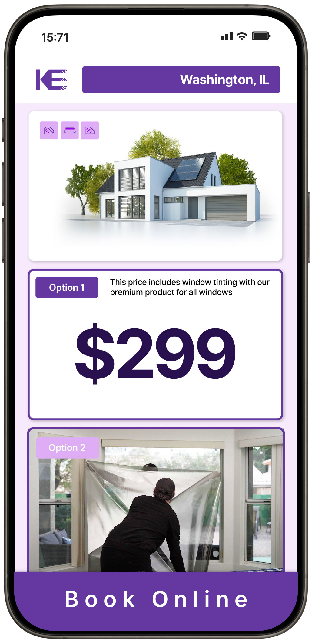 View Competitive Home Window Tinting Prices in Washington, Illinois