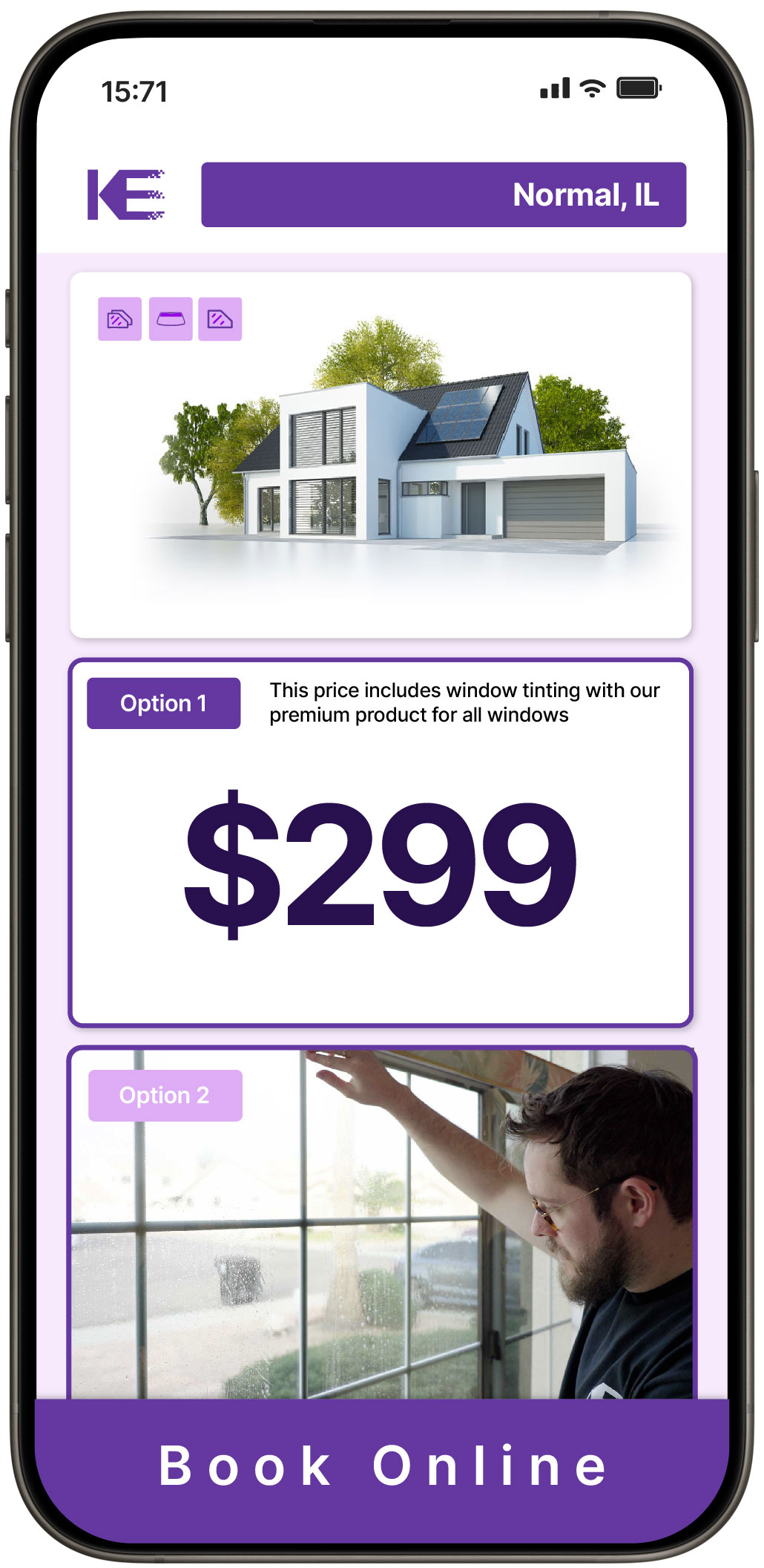 View Affordable Home Window Tinting Rates in Normal, Illinois