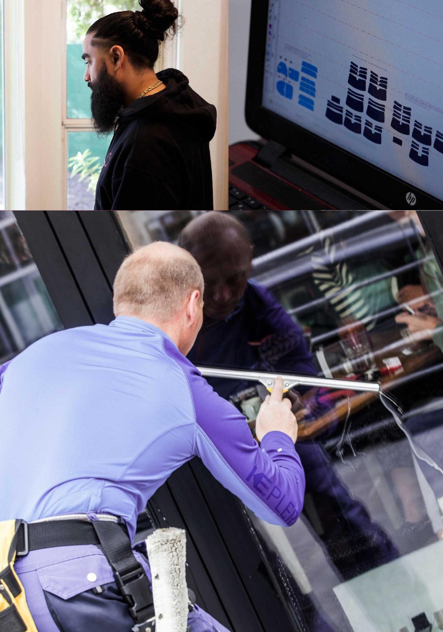 Kepler Professional Applying Anti-Graffiti Window Film to a Studio City Shop Front