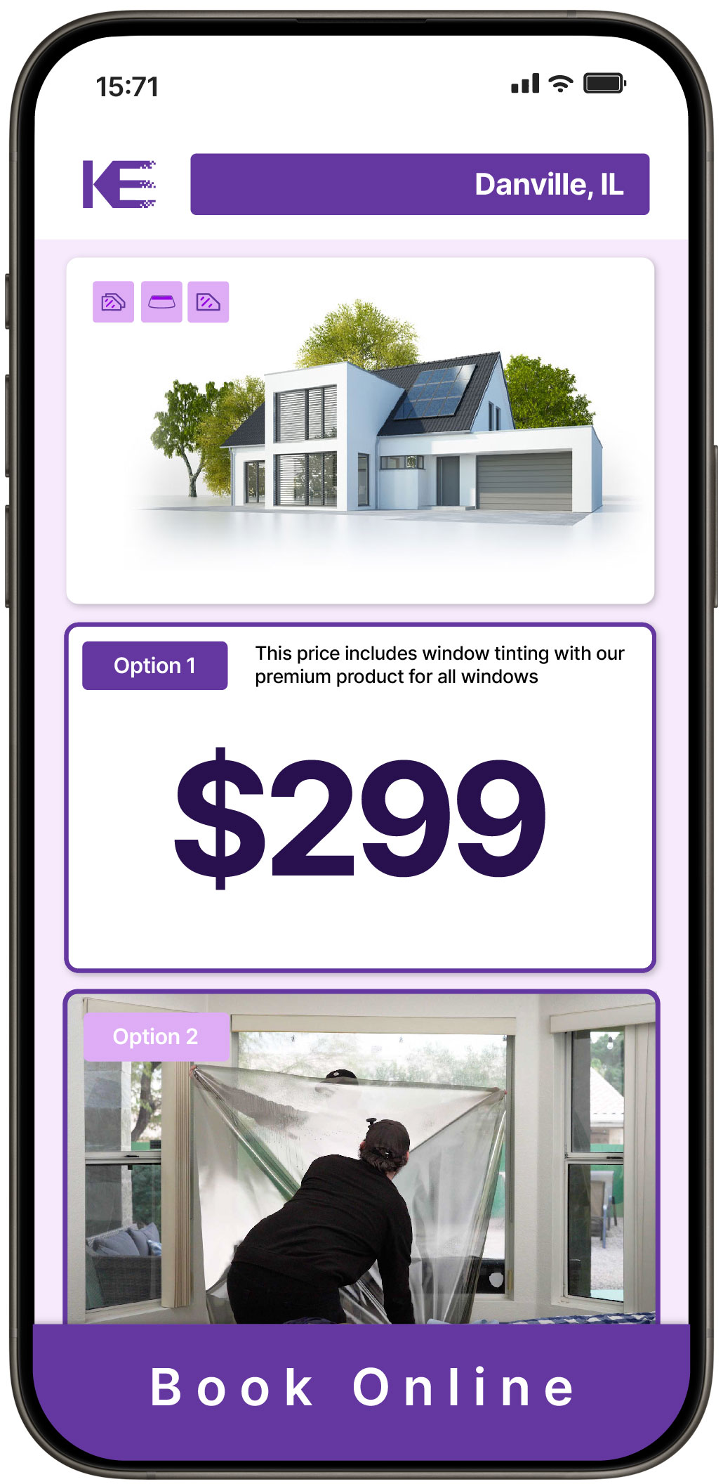 View Affordable Home Window Tinting Rates in Danville, Illinois