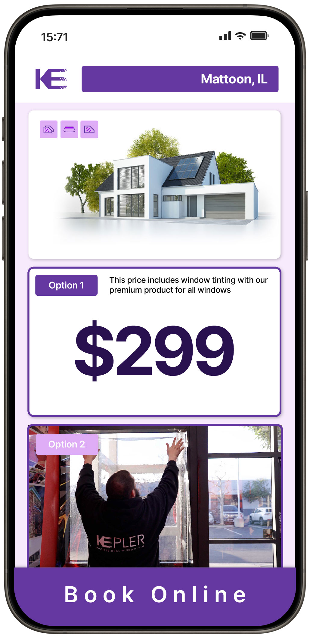 View Competitive Home Window Tinting Prices in Mattoon, Illinois