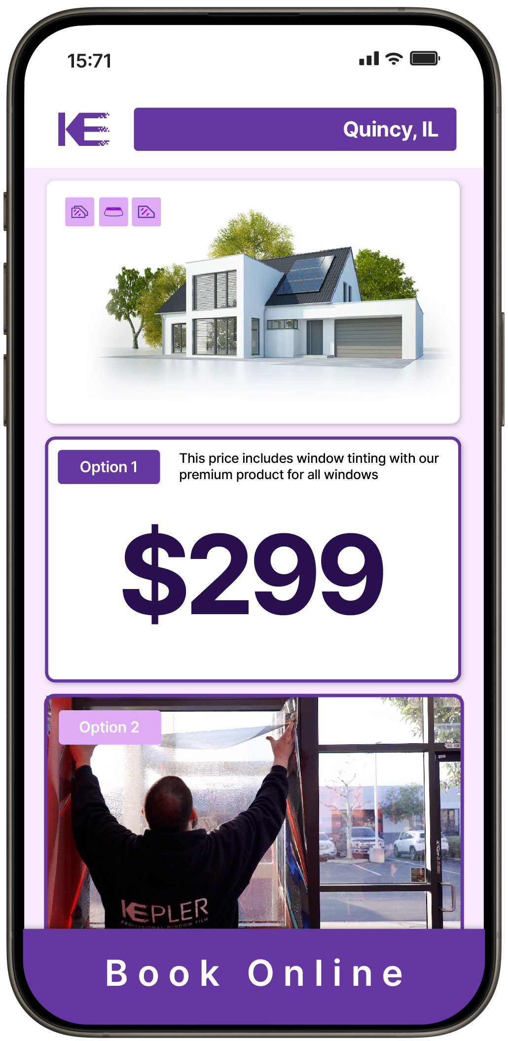 View Affordable Home Window Tinting Rates in Quincy, Illinois