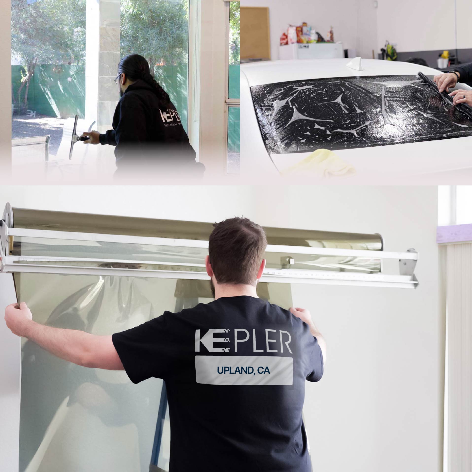 Kepler Specialist Installing Anti-Graffiti Film in Upland, California