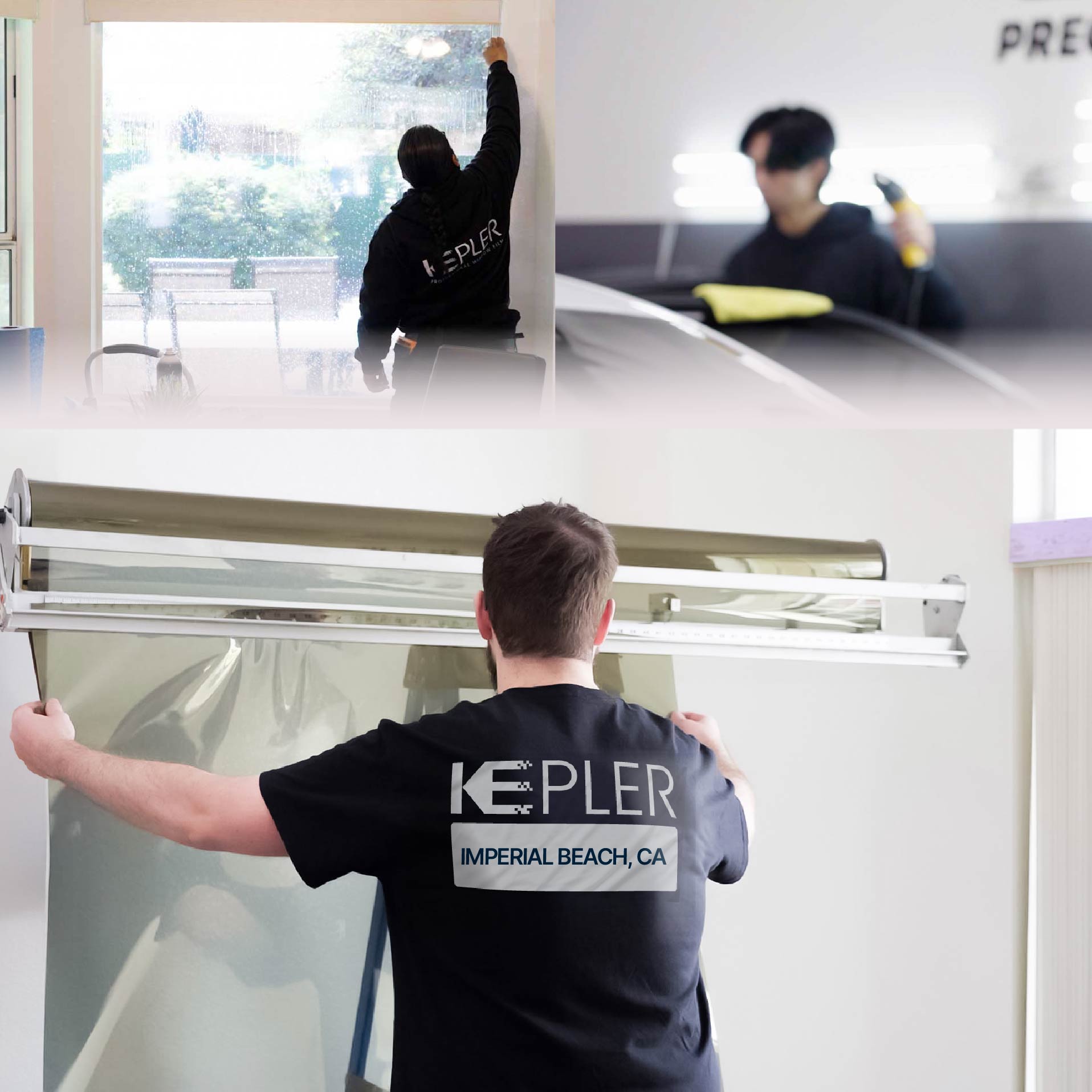 Kepler Specialist Installing Anti-Graffiti Film in Imperial Beach, California