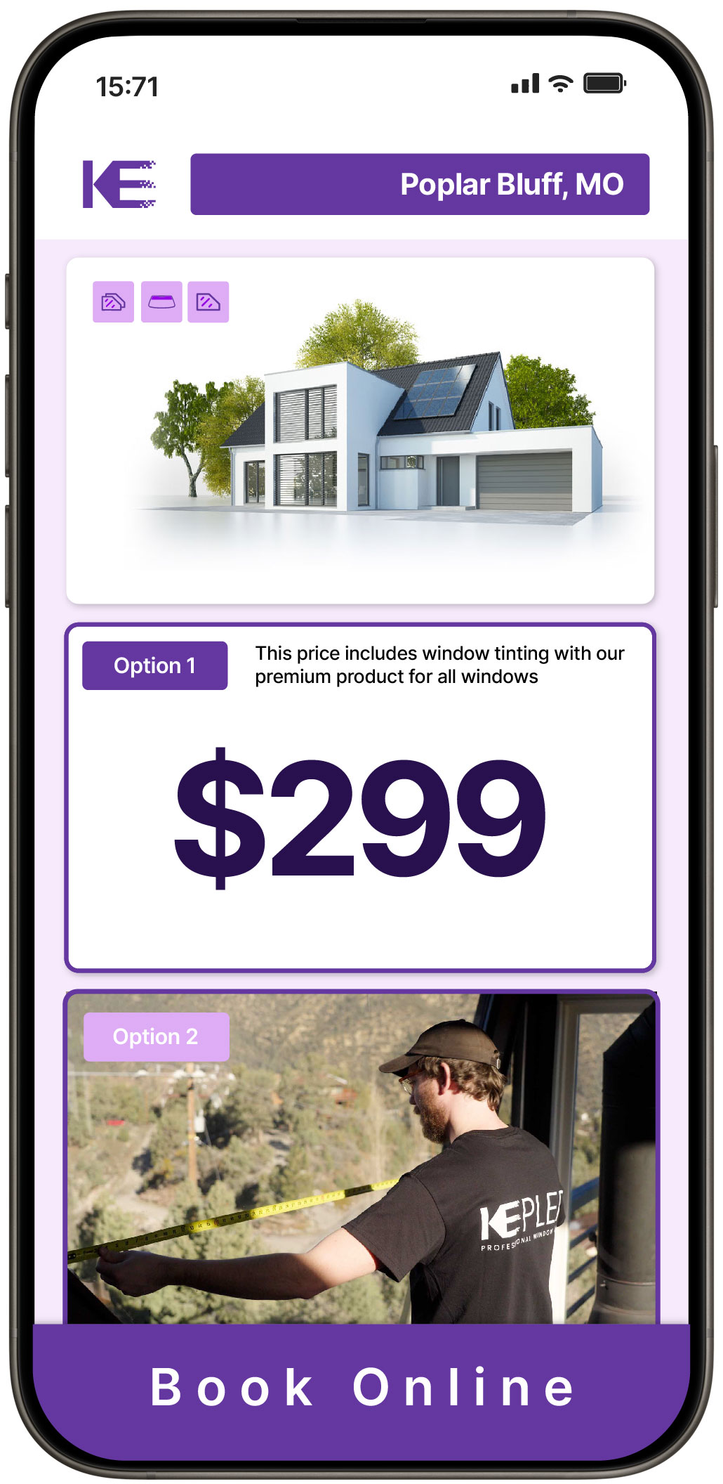 View Competitive Home Window Tinting Rates in Poplar Bluff, Missouri
