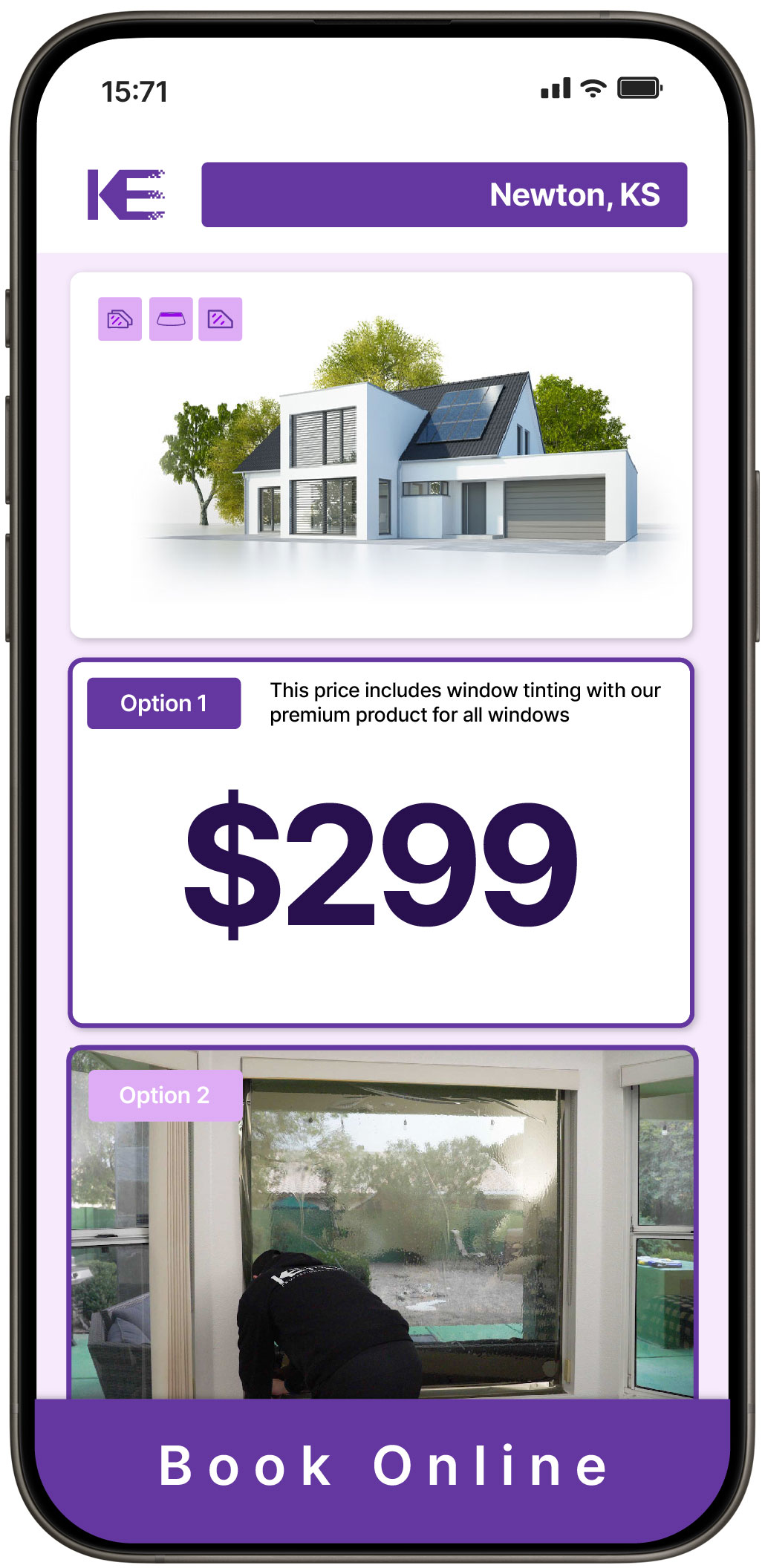 View Affordable Home Window Tinting Rates in Newton, Kansas