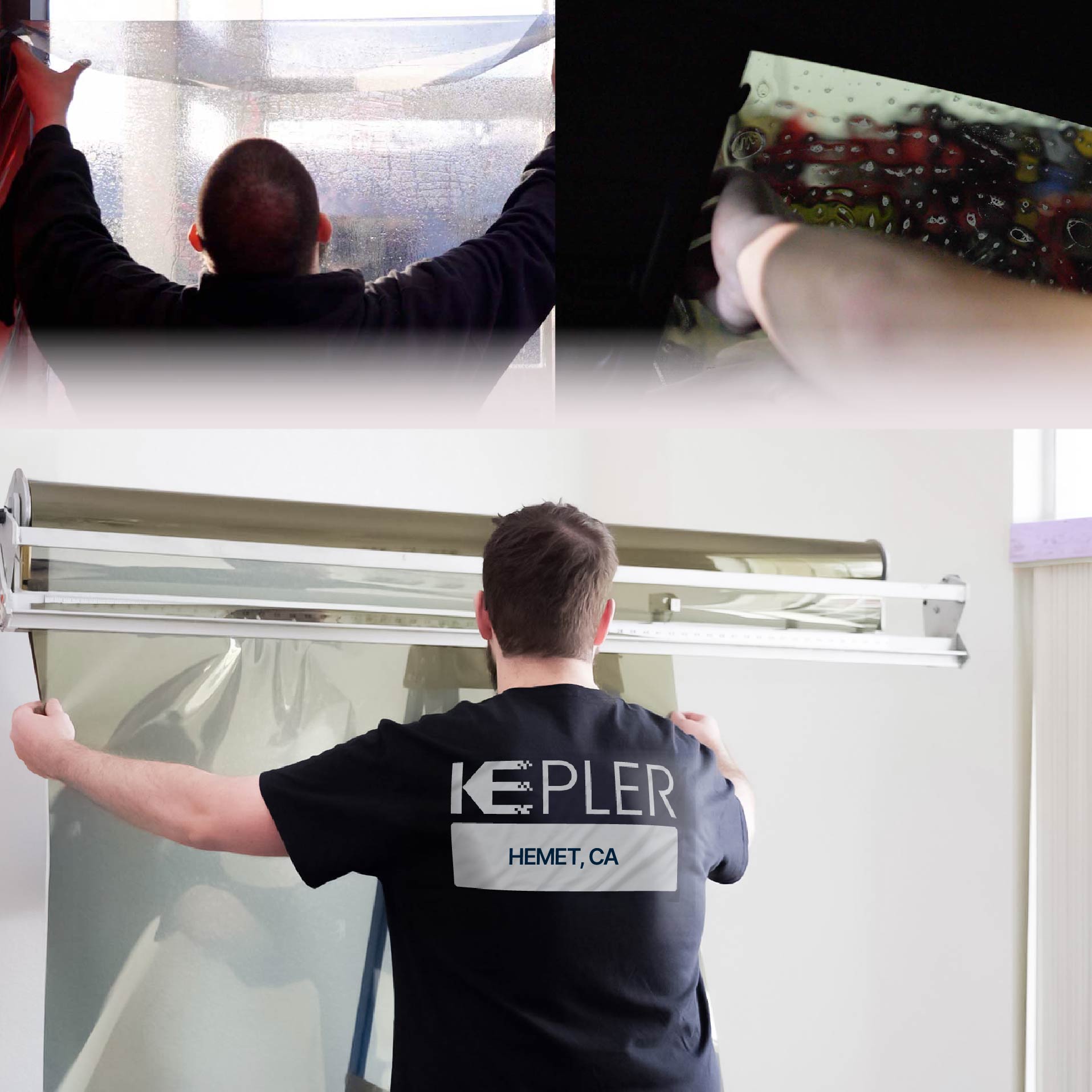 Kepler Specialist Installing Anti-Graffiti Film in Hemet, California