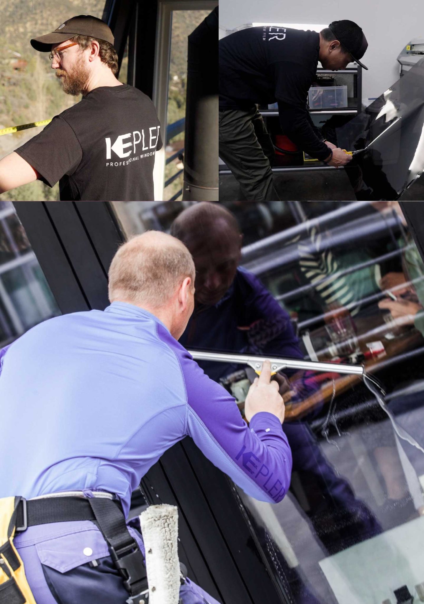 Kepler Professional Applying Anti-Graffiti Window Film to a San Juan Capistrano Shop Front
