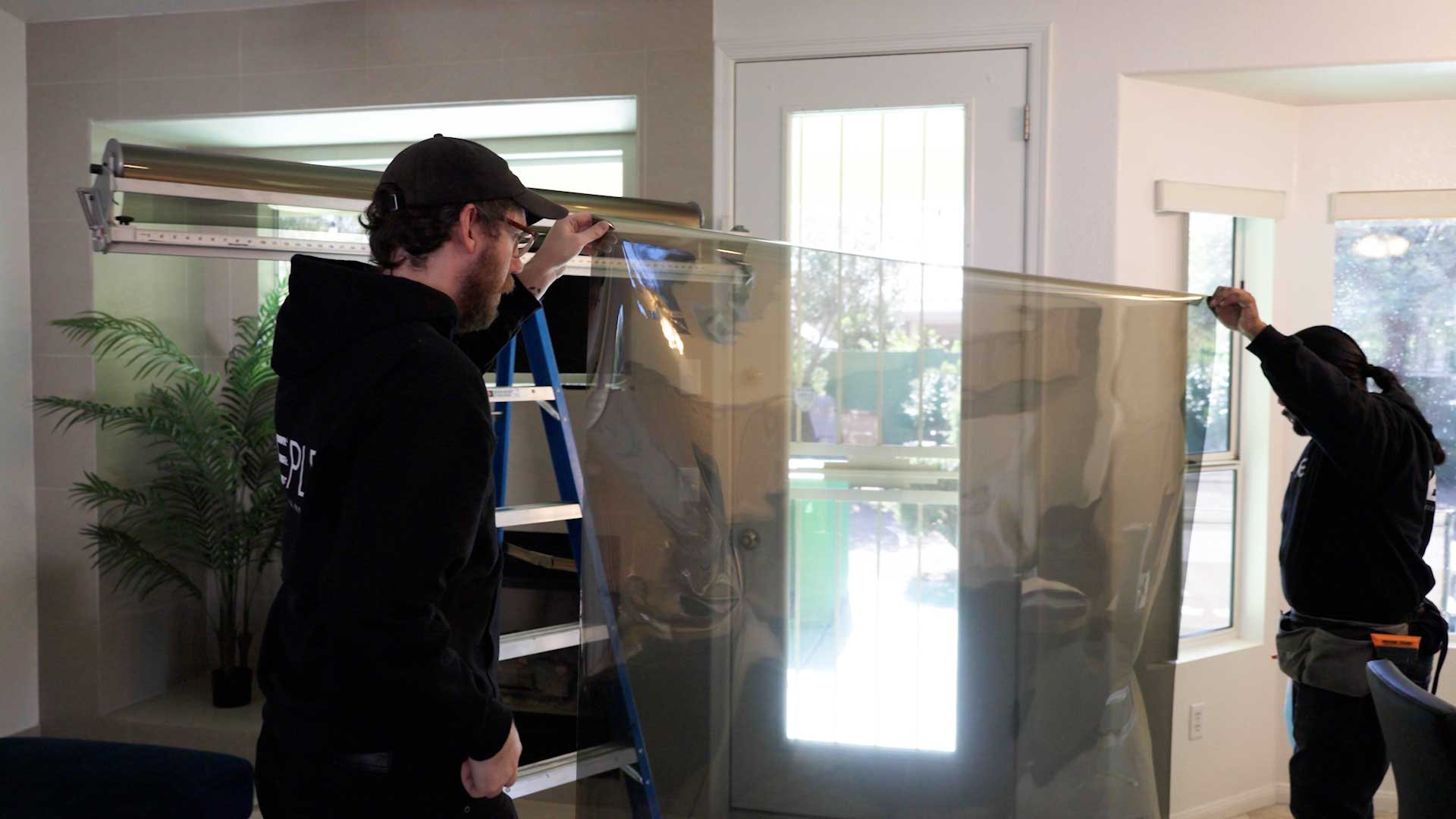 Professional House Window Tinting Preparation in Fort Smith