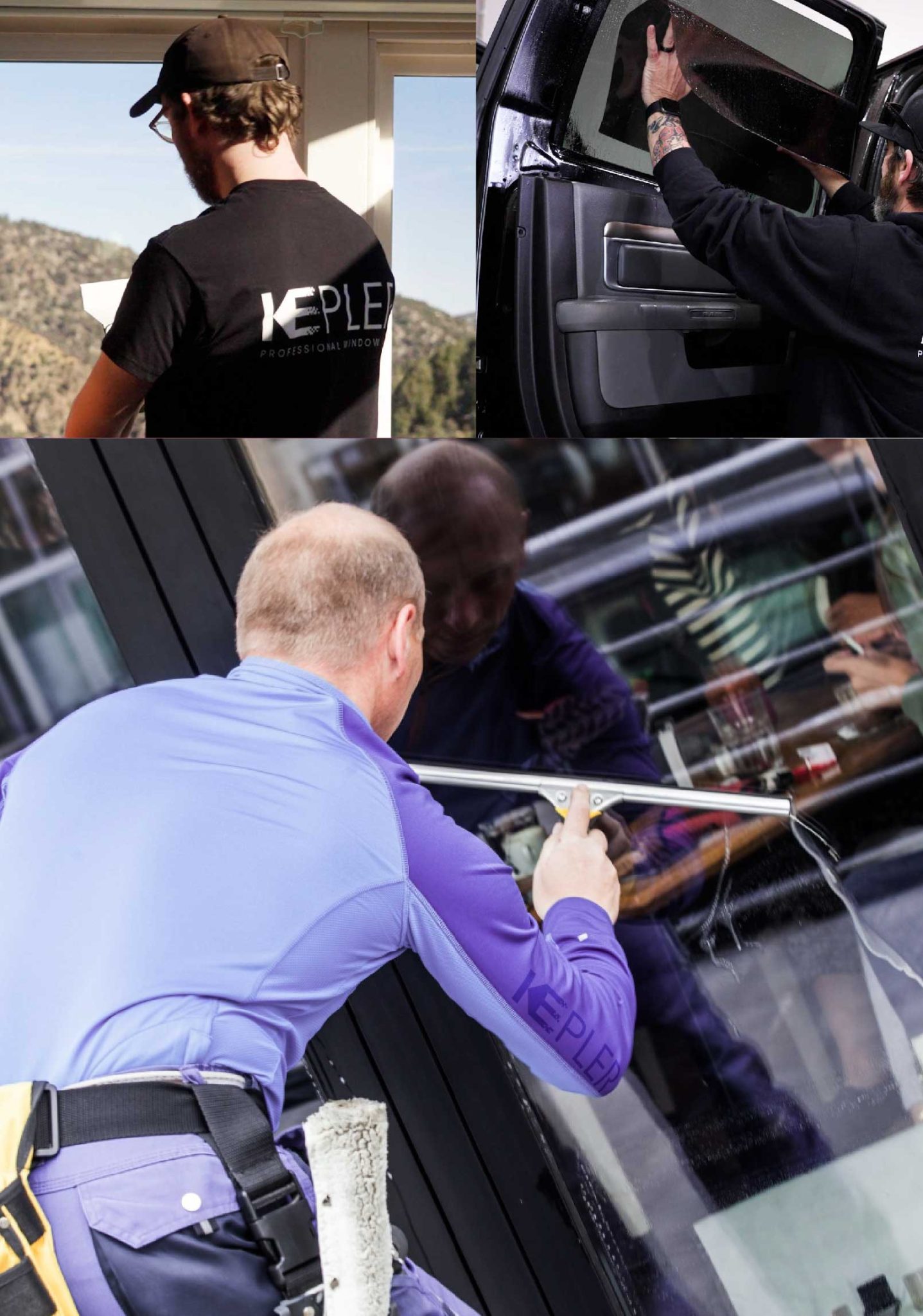 Kepler Expert Applying Anti-Graffiti Window Film to a Belmont Shop Front