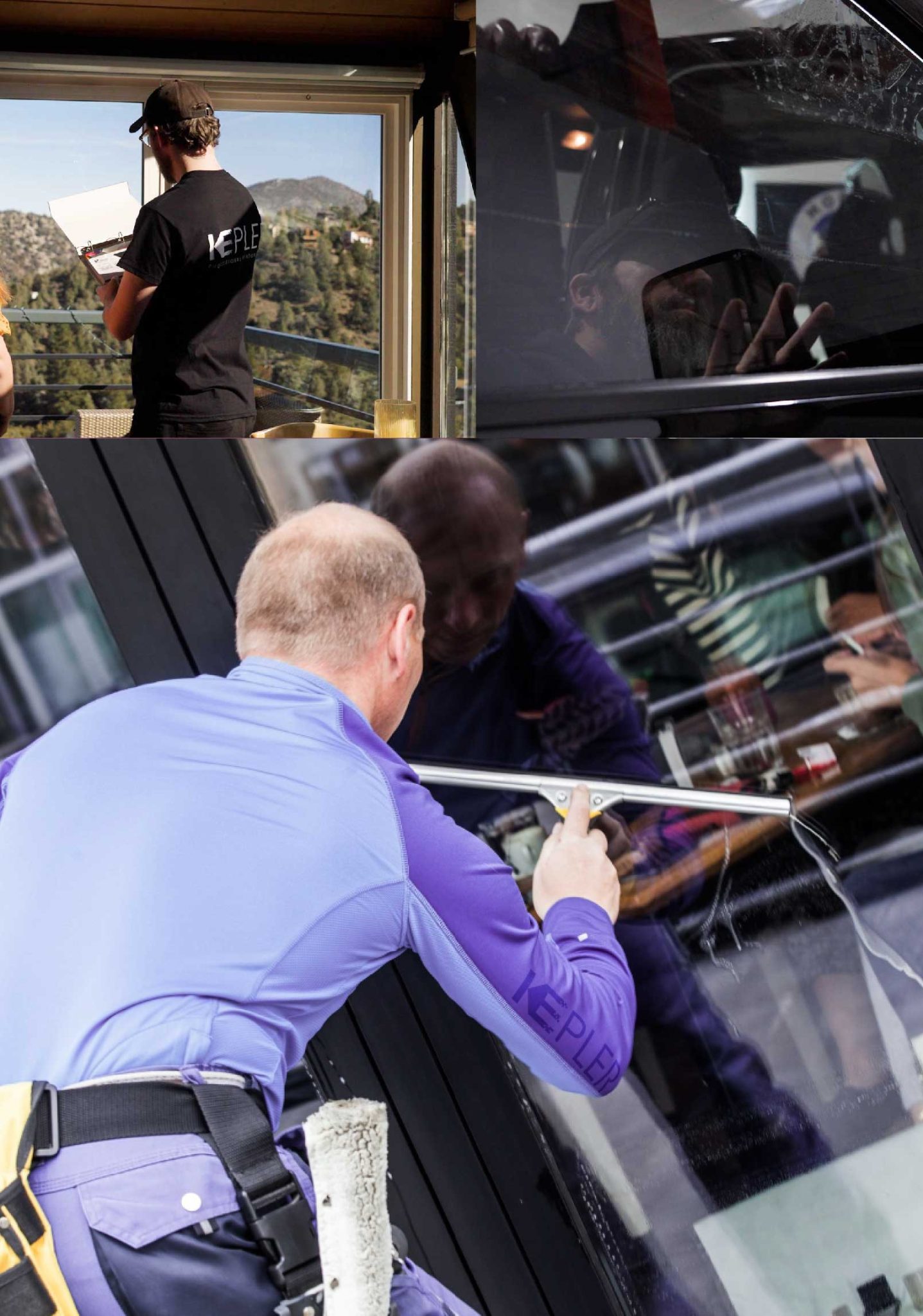 Kepler Expert Applying Anti-Graffiti Window Film to a Los Altos Shop Front