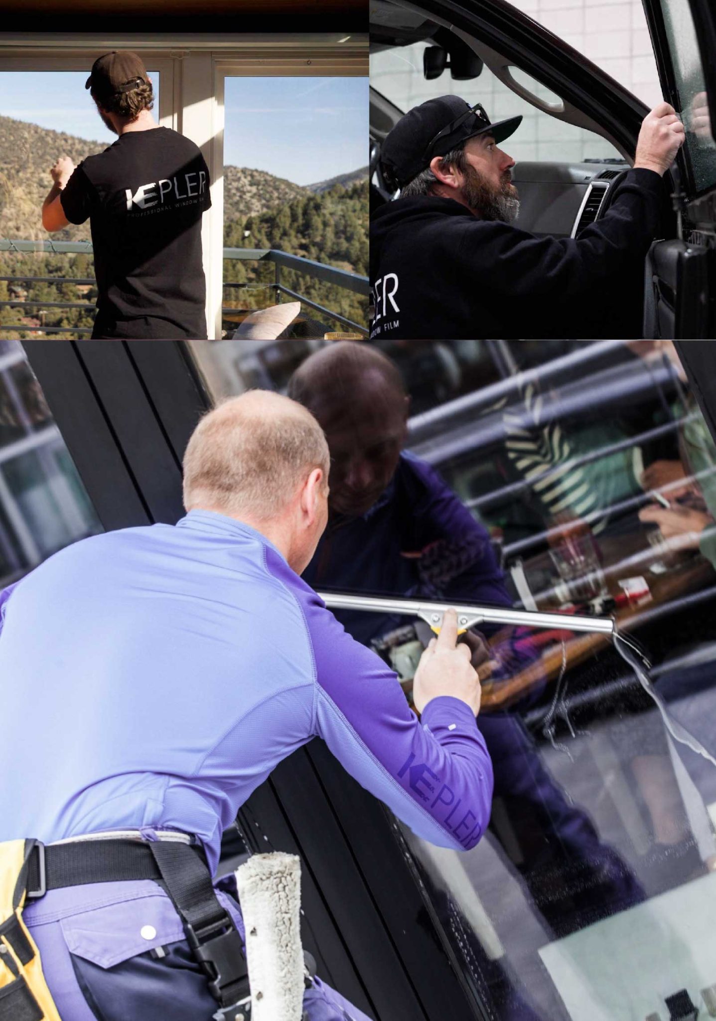 Kepler Professional Applying Anti-Graffiti Window Film to a American Canyon Shop Front