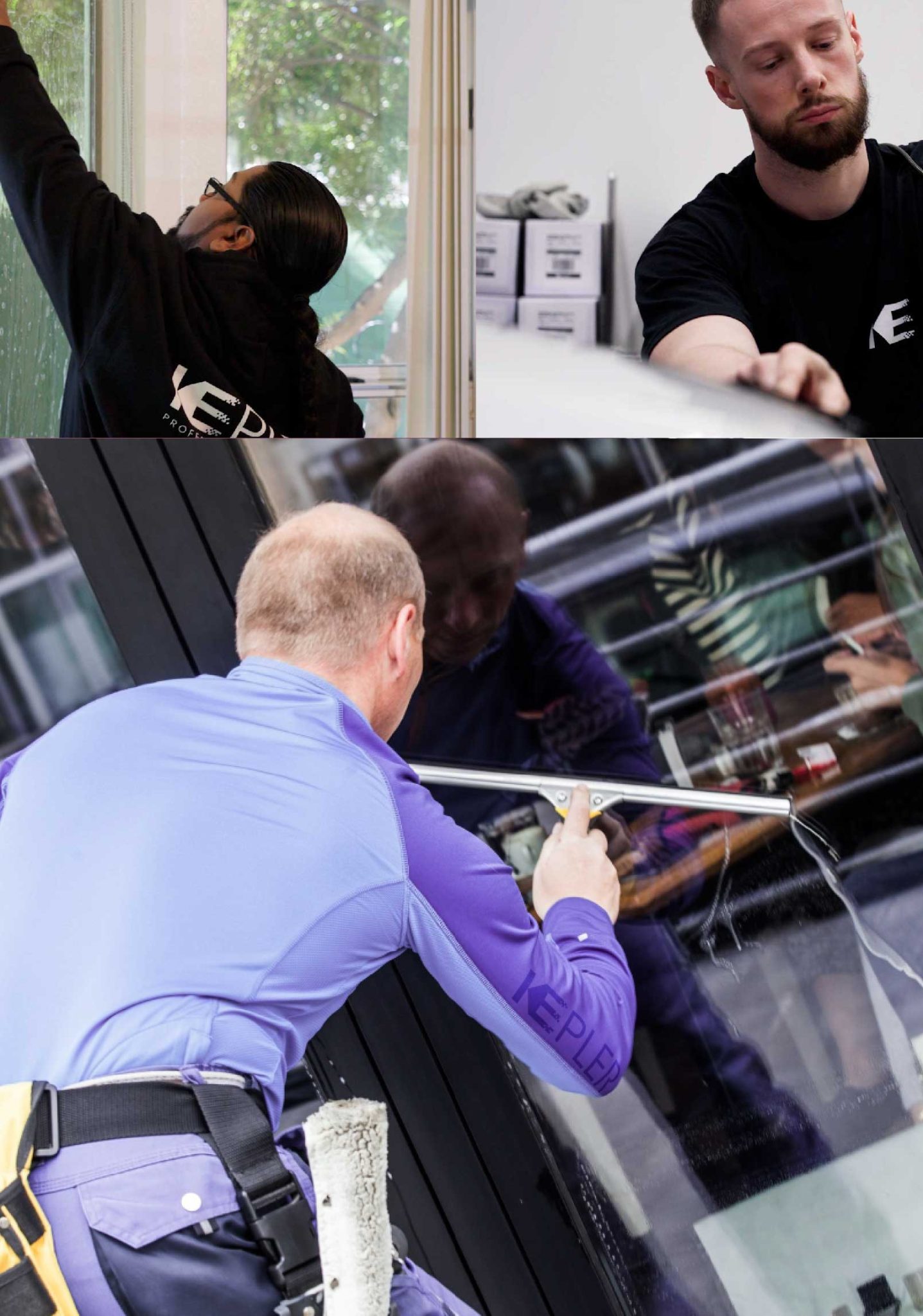 Kepler Skilled Applying Anti-Graffiti Window Film to a Fremont Shop Front