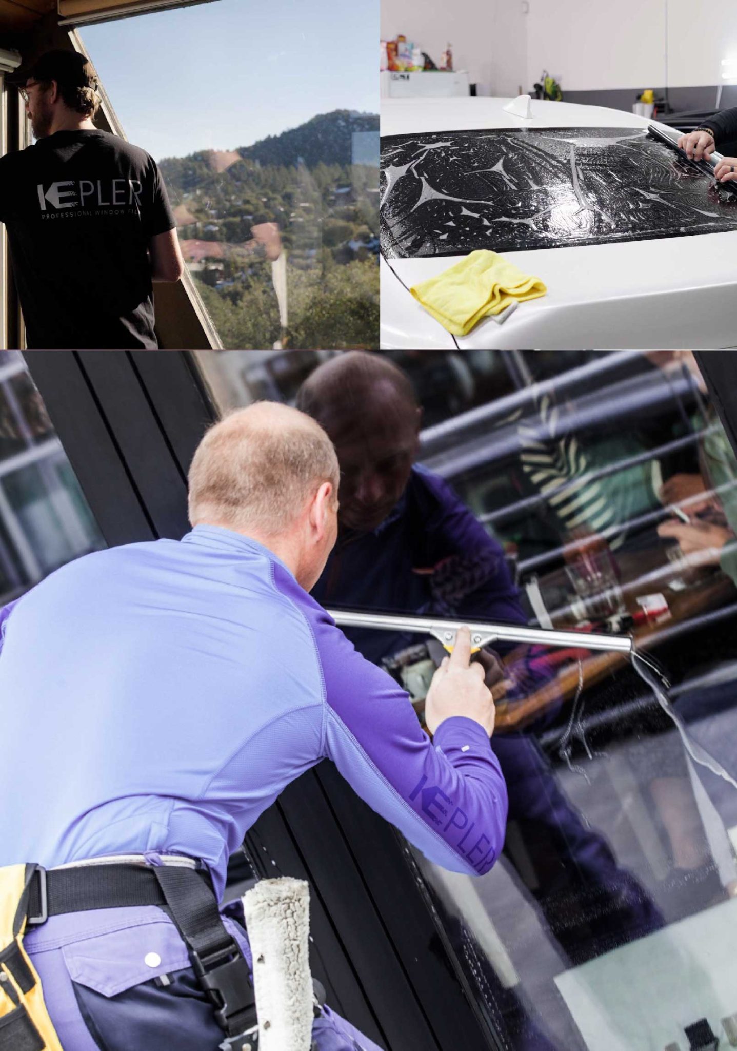 Kepler Expert Applying Anti-Graffiti Window Film to a San Ramon Shop Front