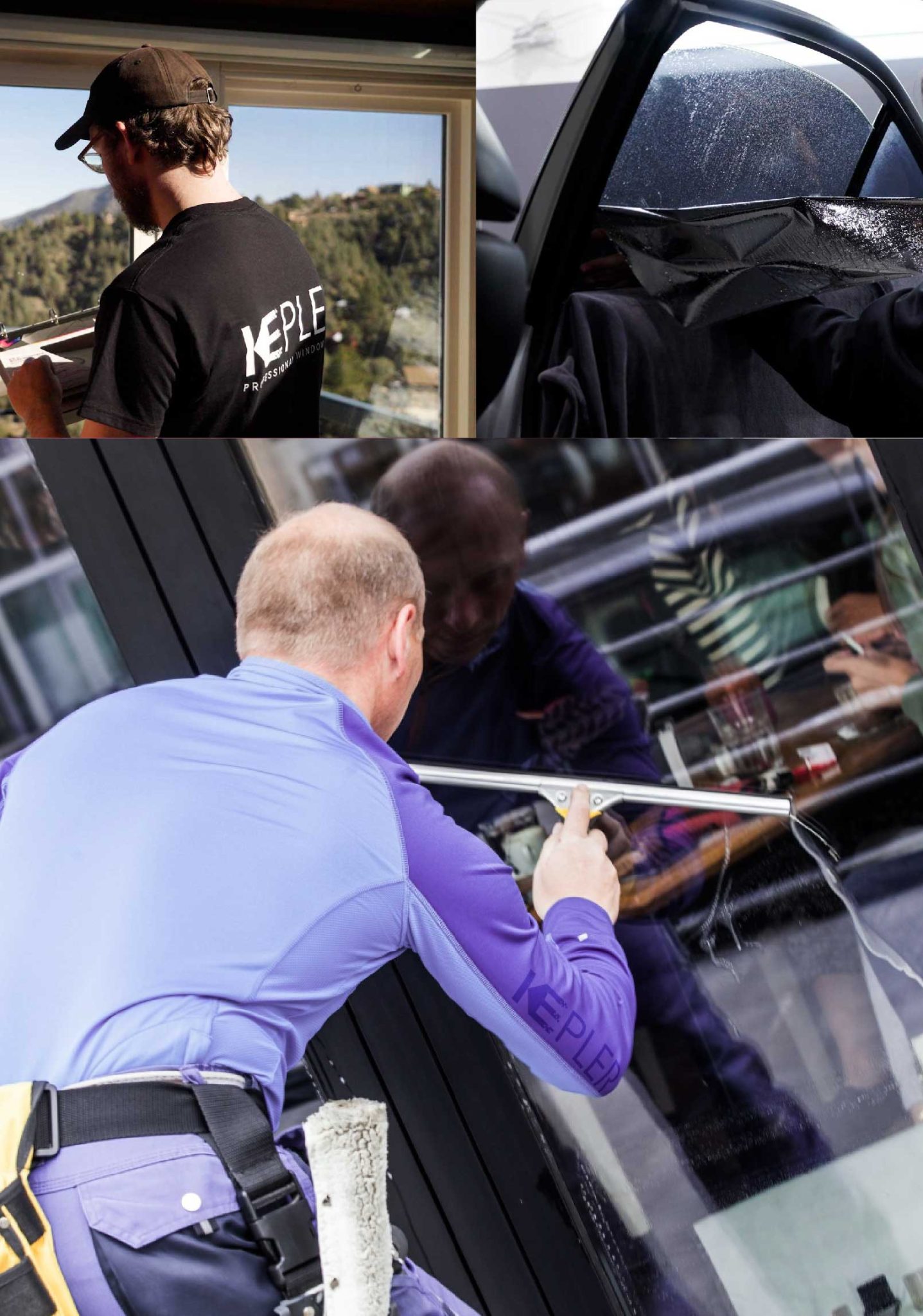 Kepler Expert Applying Anti-Graffiti Window Film to a Citrus Heights Shop Front