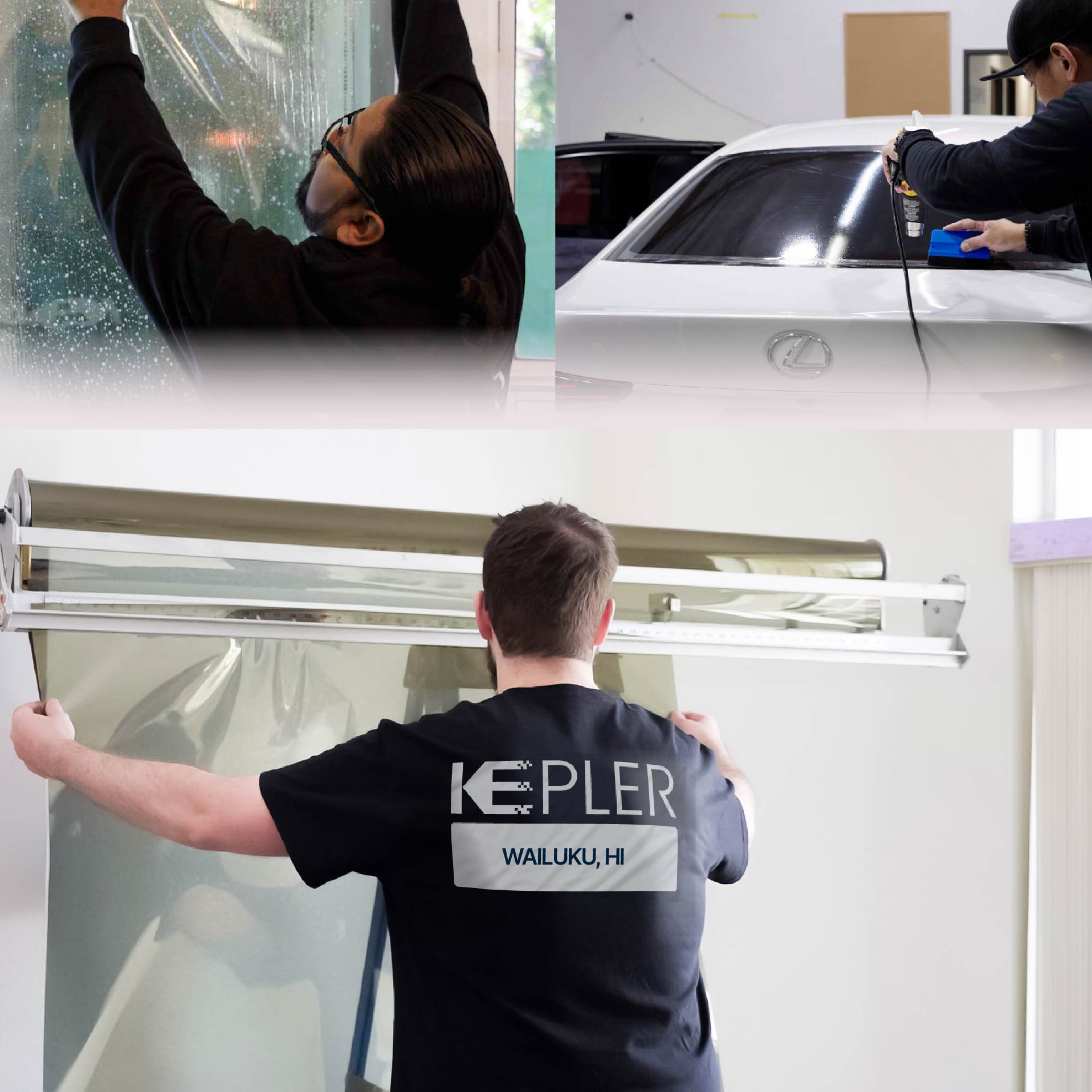Kepler Specialist Installing Anti-Graffiti Film in Wailuku, Hawaii