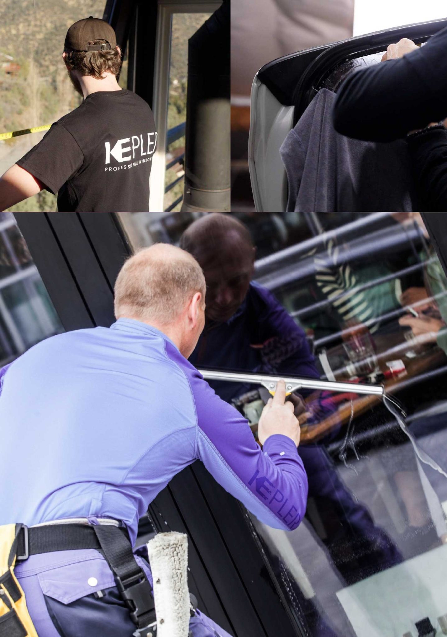 Kepler Expert Applying Anti-Graffiti Window Film to a Dallas Shop Front