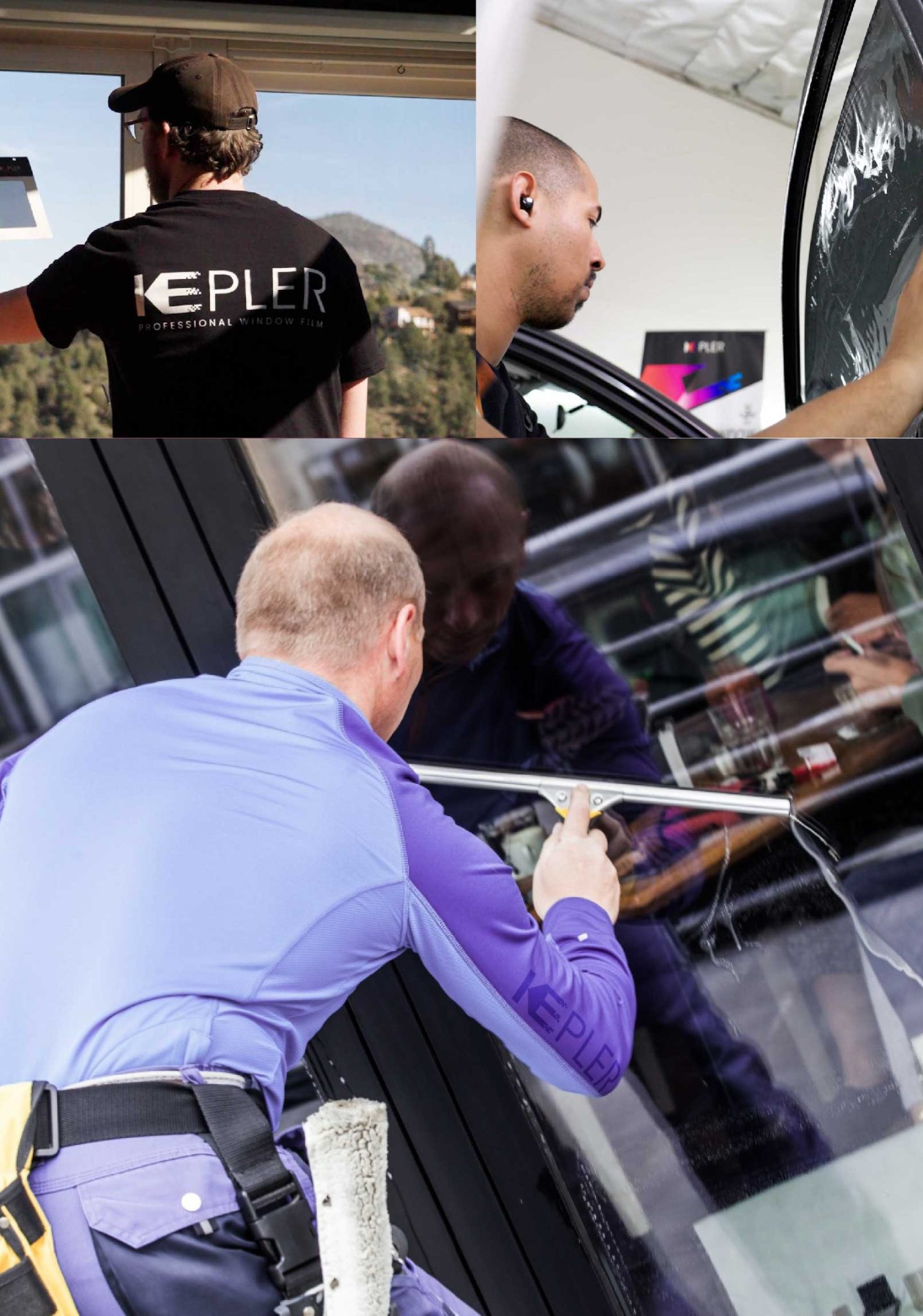 Kepler Skilled Applying Anti-Graffiti Window Film to a Auburn Shop Front