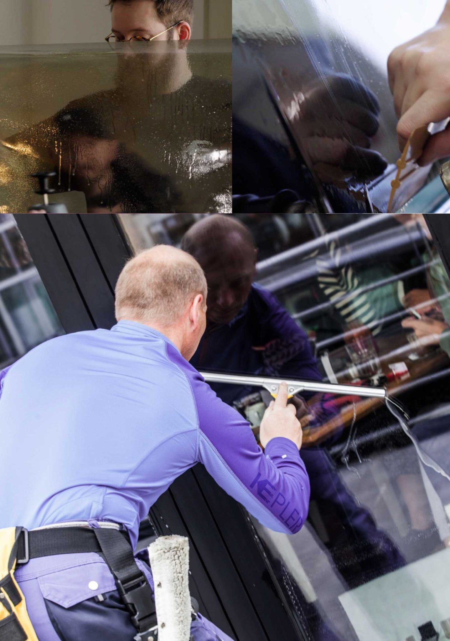 Kepler Expert Applying Anti-Graffiti Window Film to a Monroe Shop Front